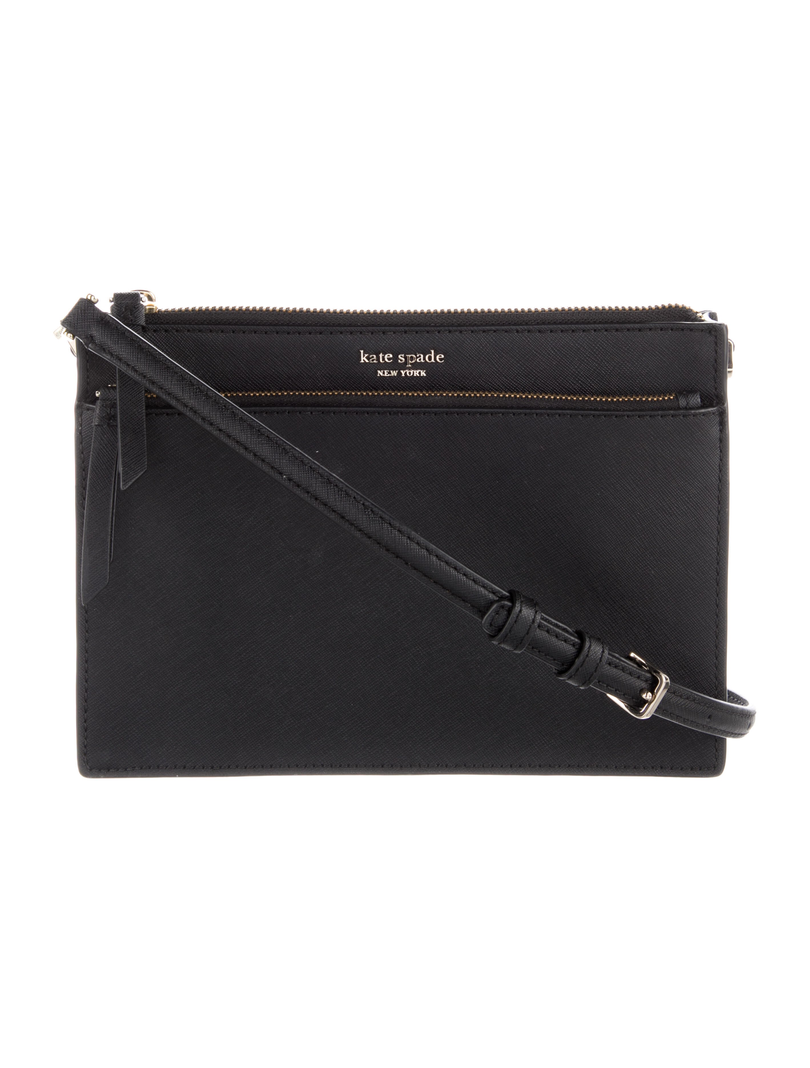 Kate Spade New York Leather Crossbody Bag Black Crossbody Bags