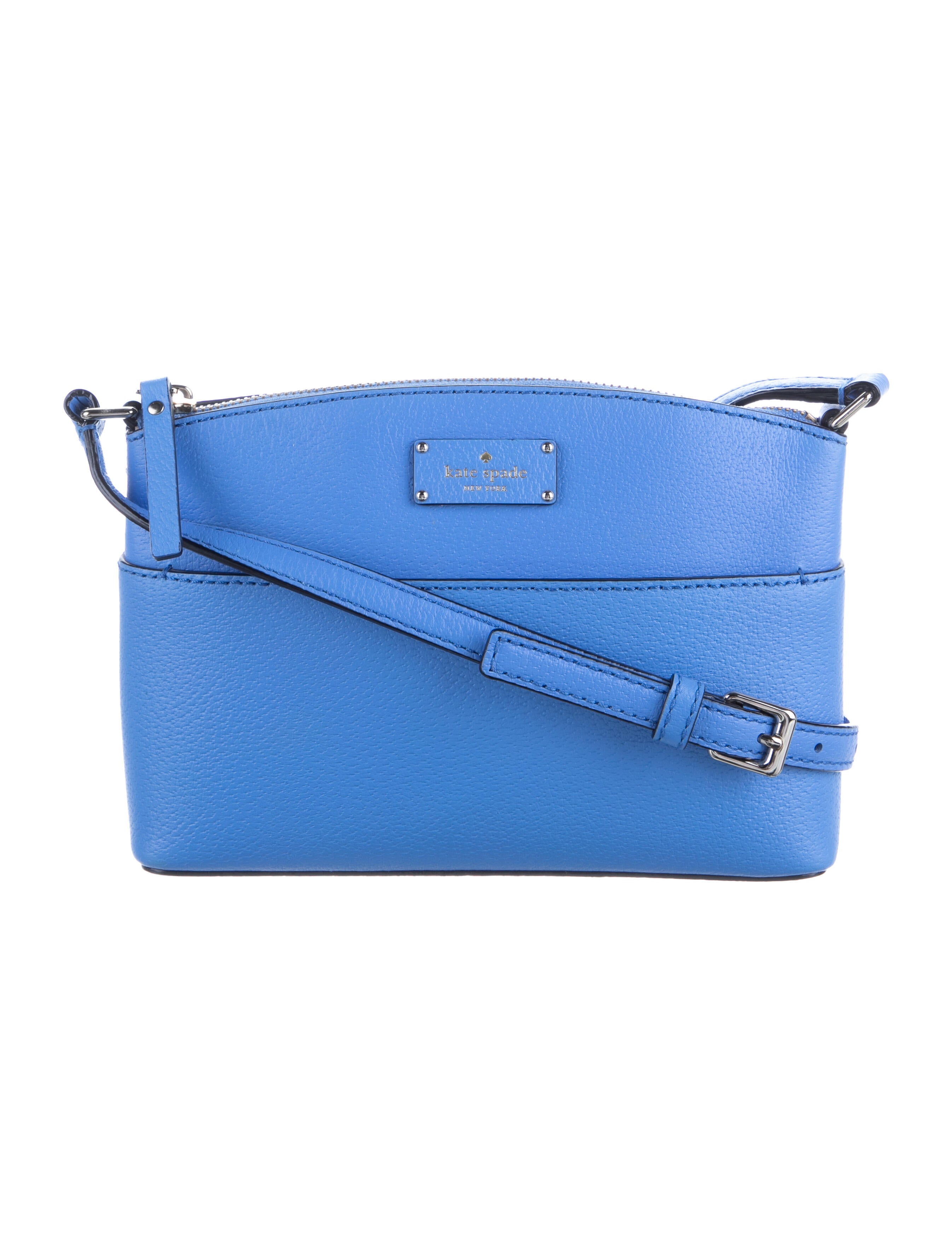 Kate Spade New York Leather Crossbody Bag Blue Crossbody Bags