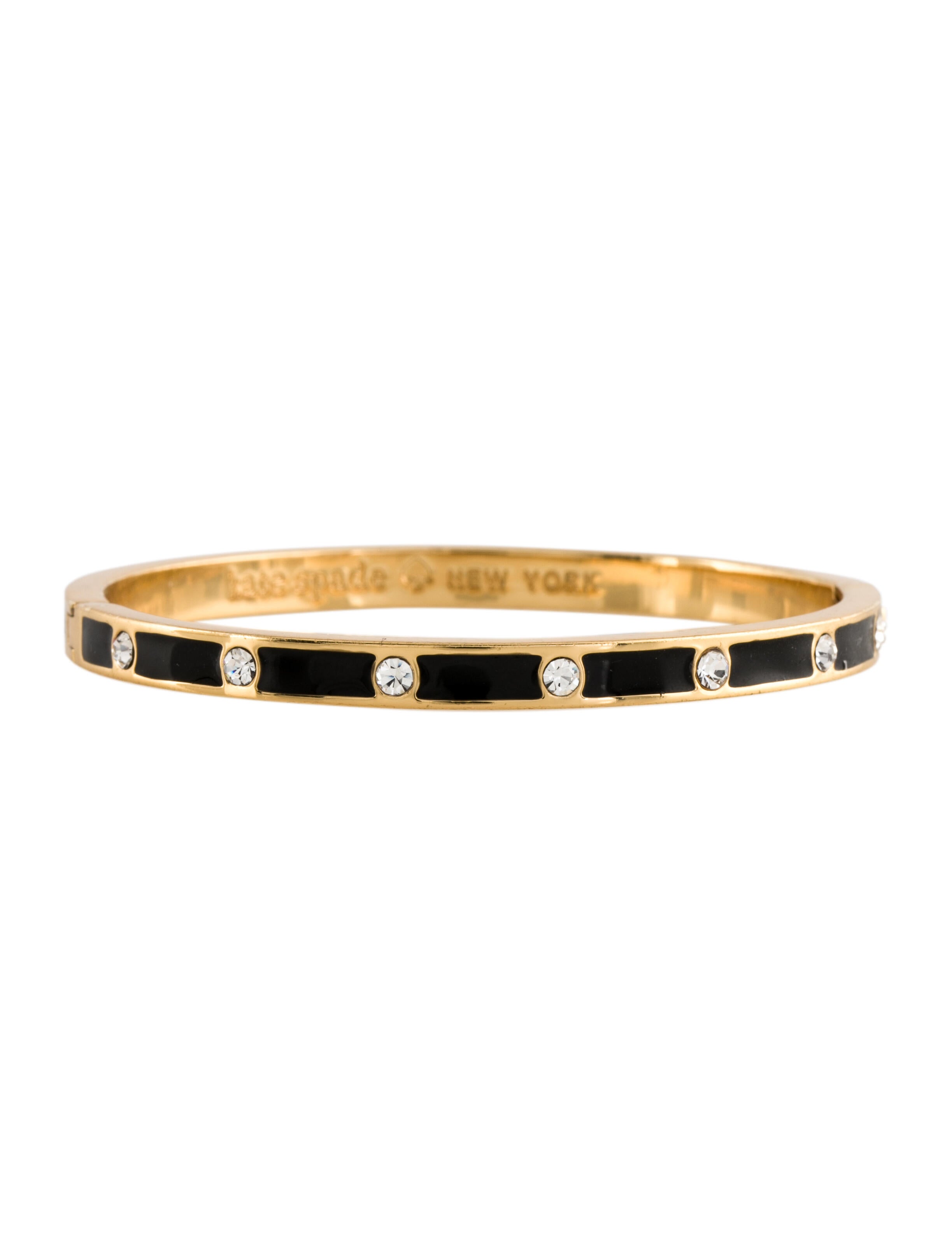 Kate Spade New York Two Tone Bangle Bracelet GoldTone Metal Bangle, Bracelets WKA44594