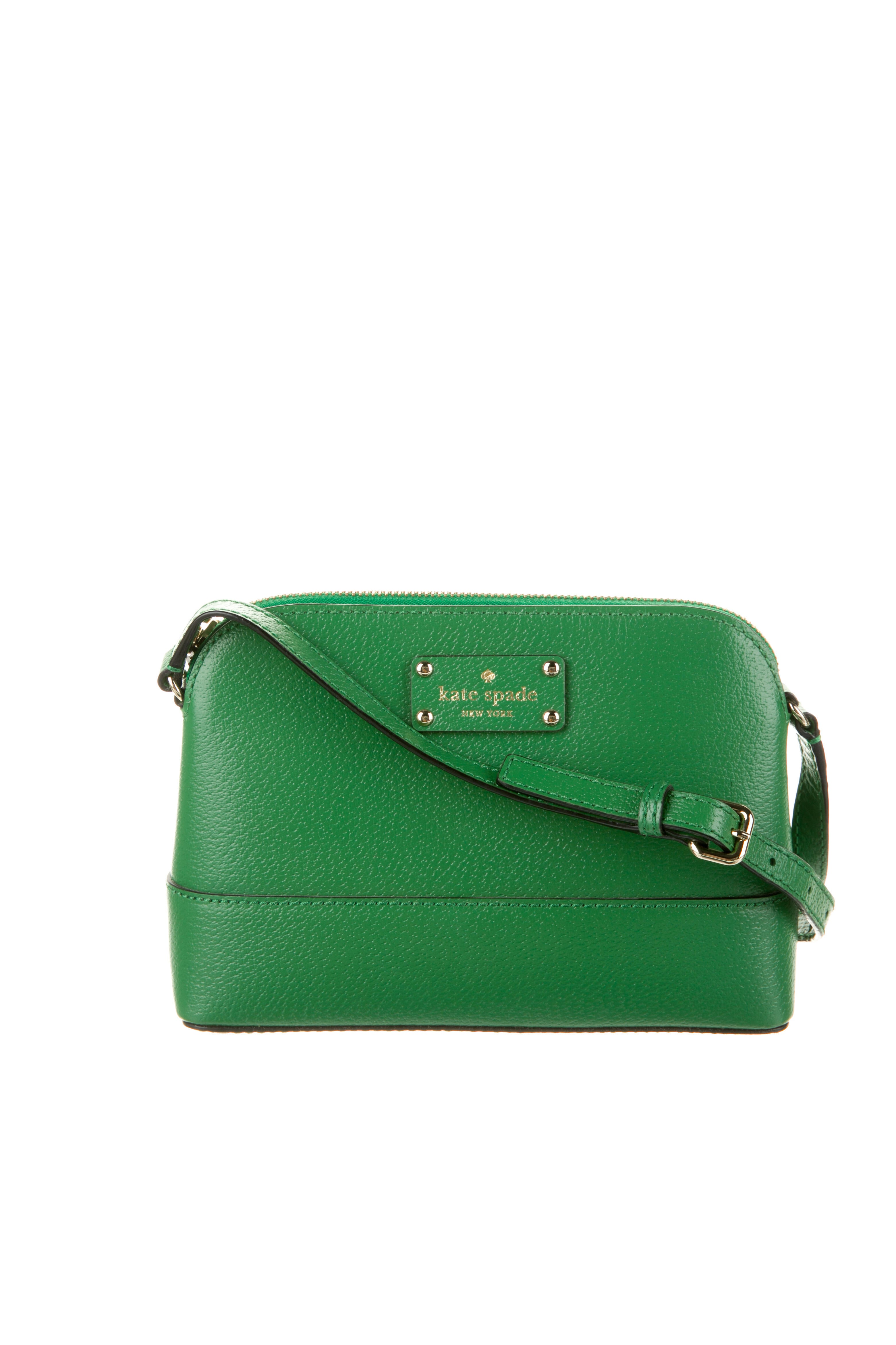 Kate Spade New York Leather Crossbody Bag w/ Tags Green Crossbody