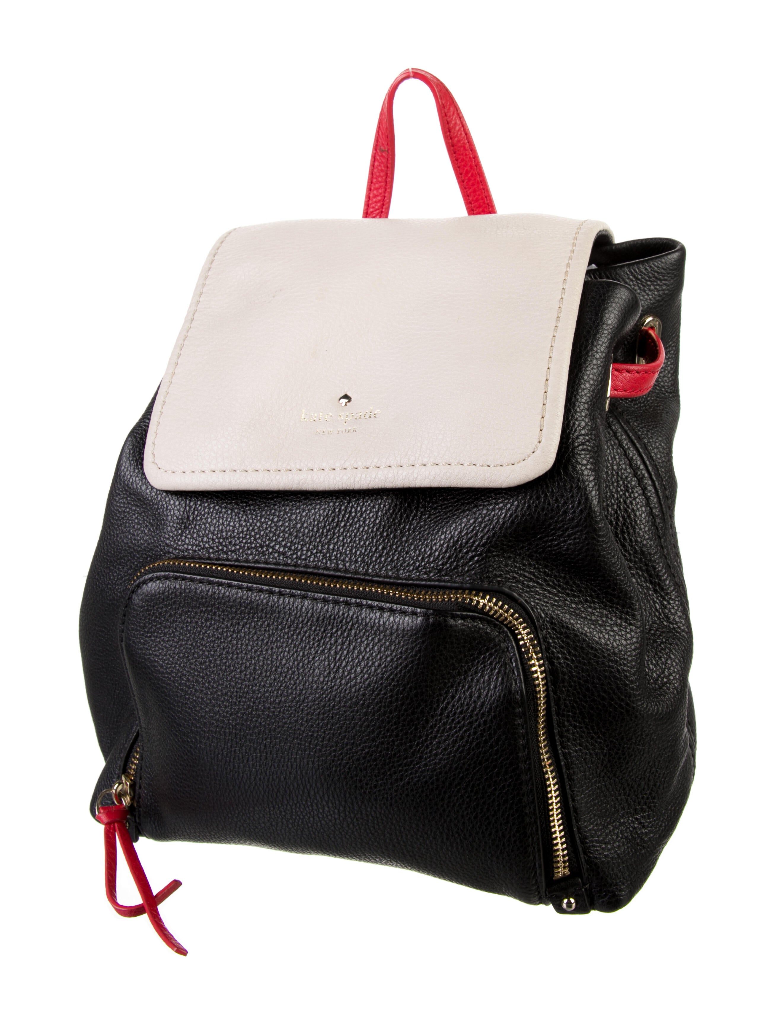 Kate Spade New York Leather Backpack Black Backpacks, Handbags