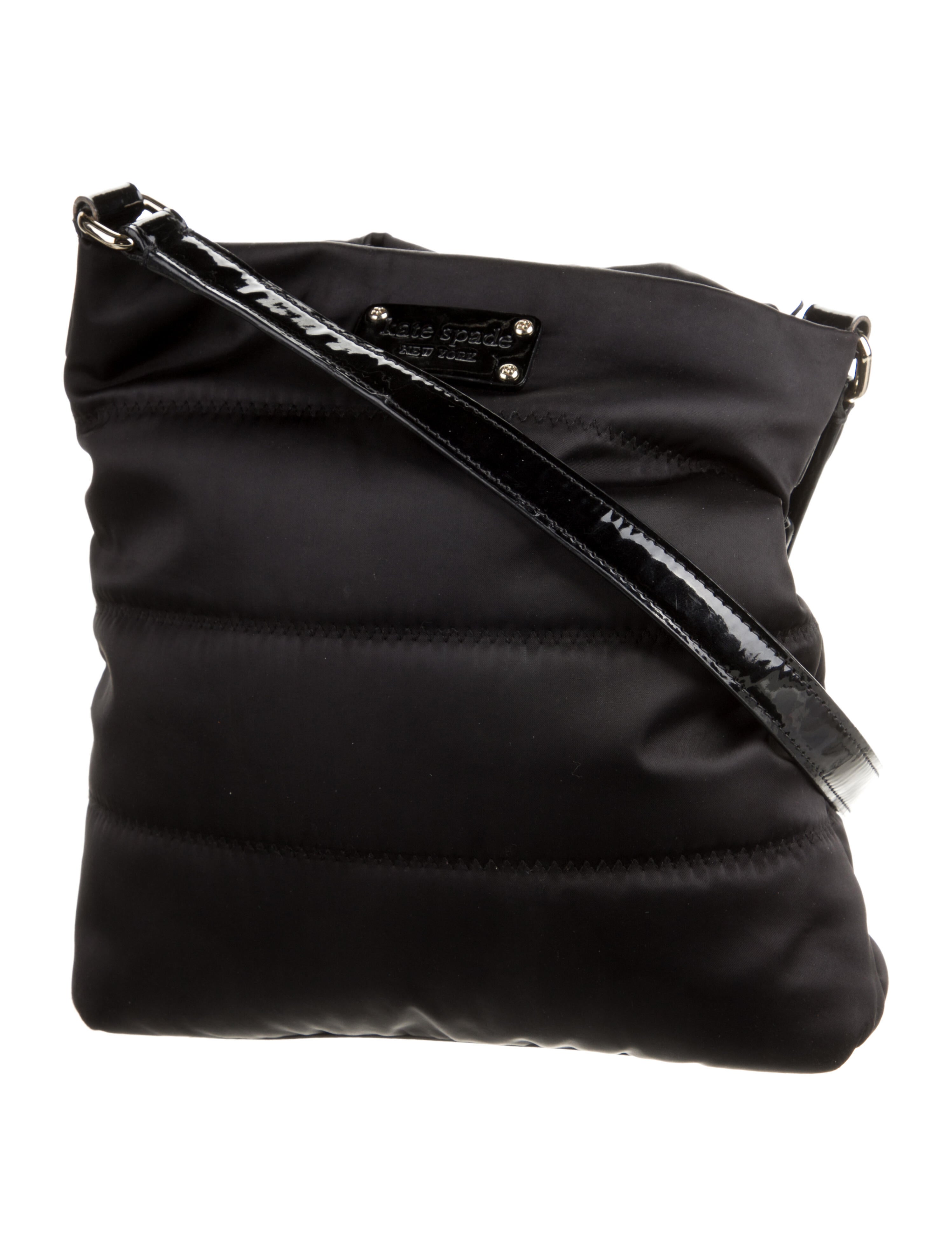 Kate Spade New York LeatherTrimmed Nylon Crossbody Black Crossbody Bags, Handbags WKA289690