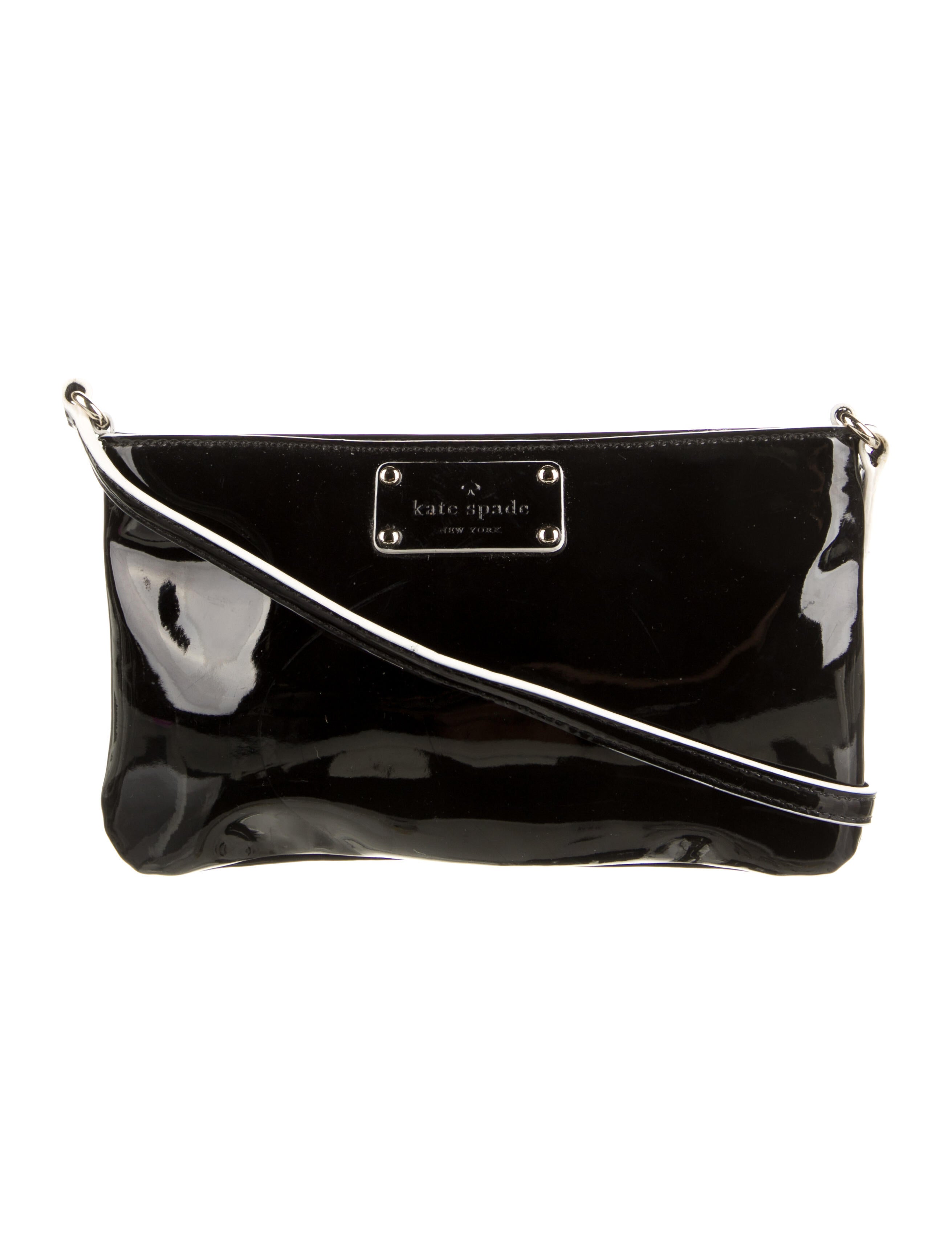 Kate Spade New York Patent Leather Crossbody Bag Black Crossbody Bags, Handbags WKA290542