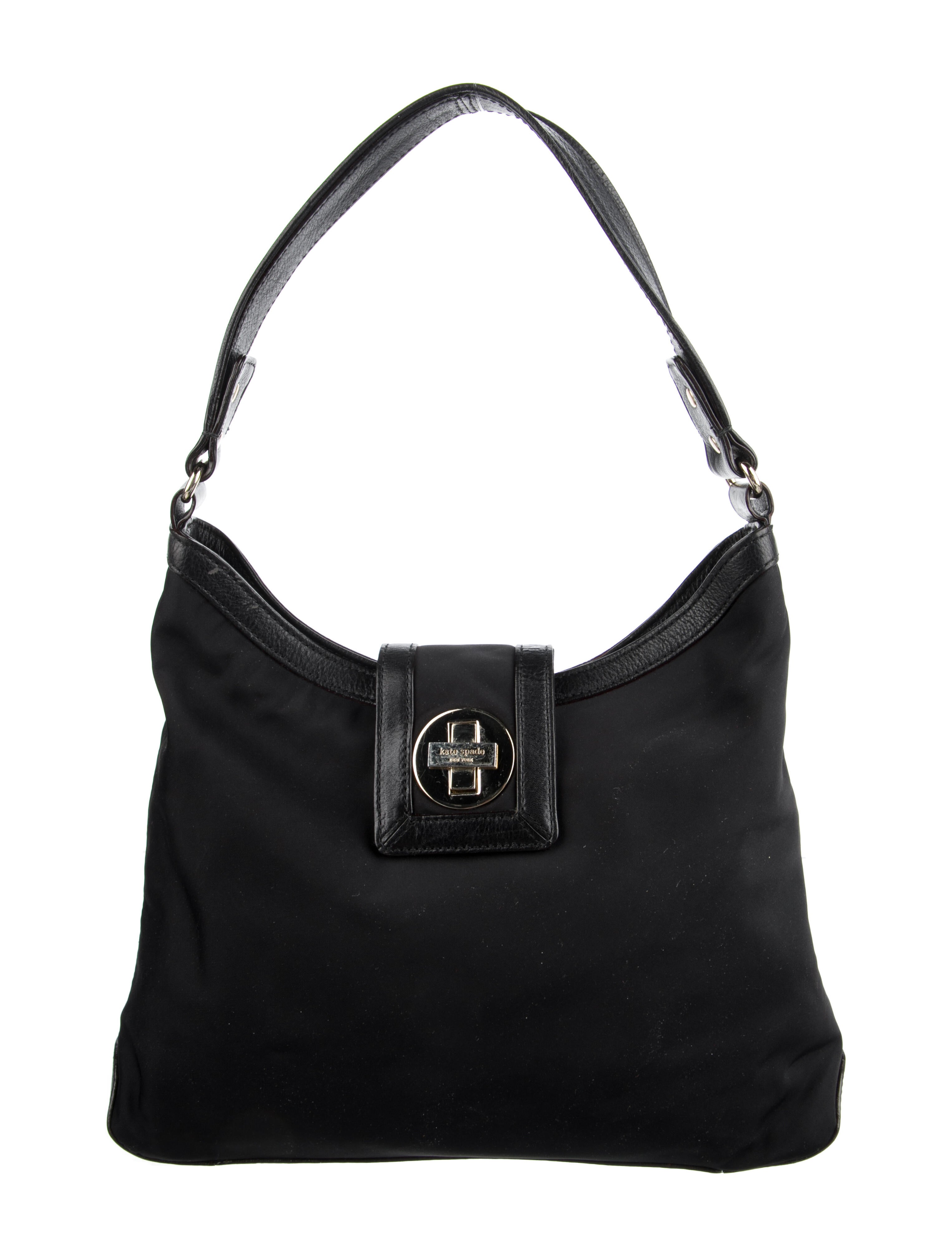 Kate Spade New York Nylon LeatherTrim Shoulder Bag Black Shoulder