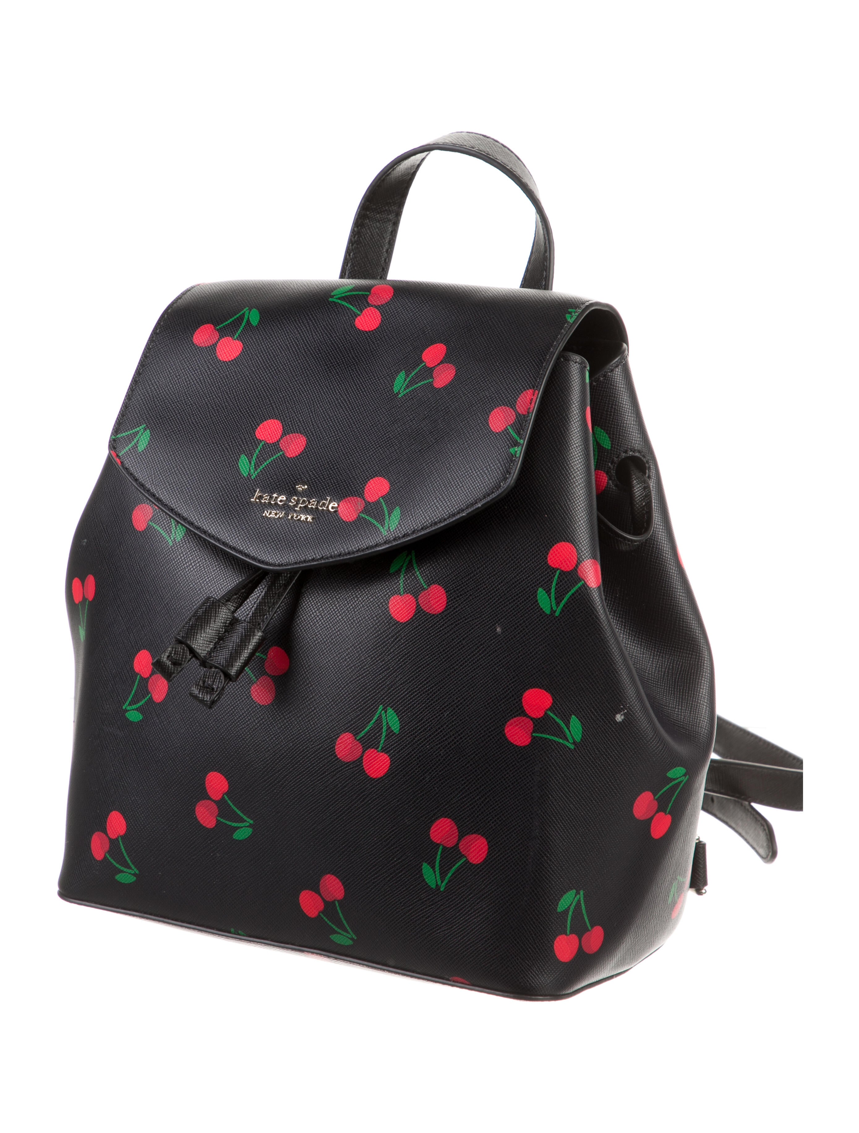 Kate Spade New York Saffiano Leather Backpack Black Backpacks