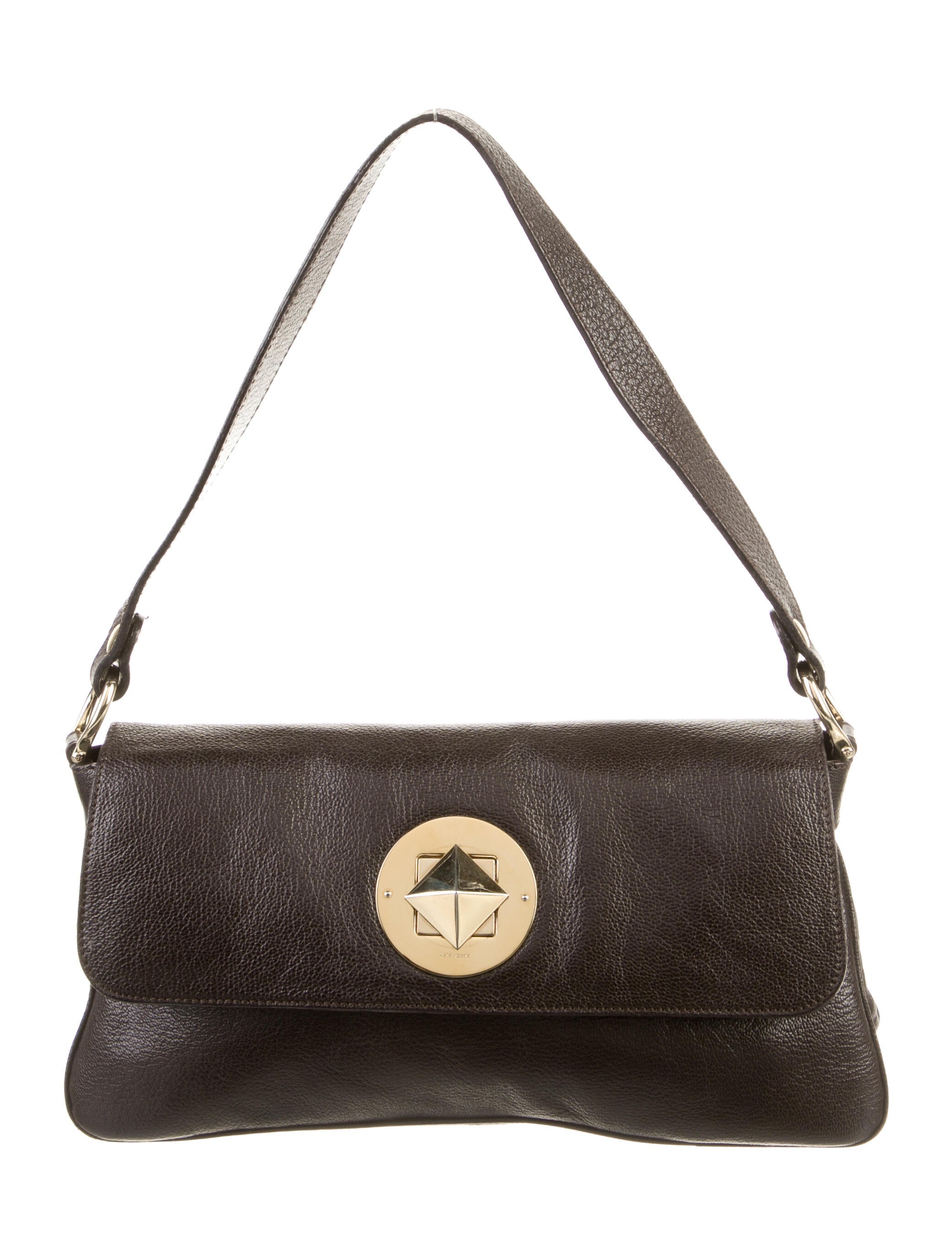 Kate Spade New York Leather Shoulder Bag Brown Shoulder Bags