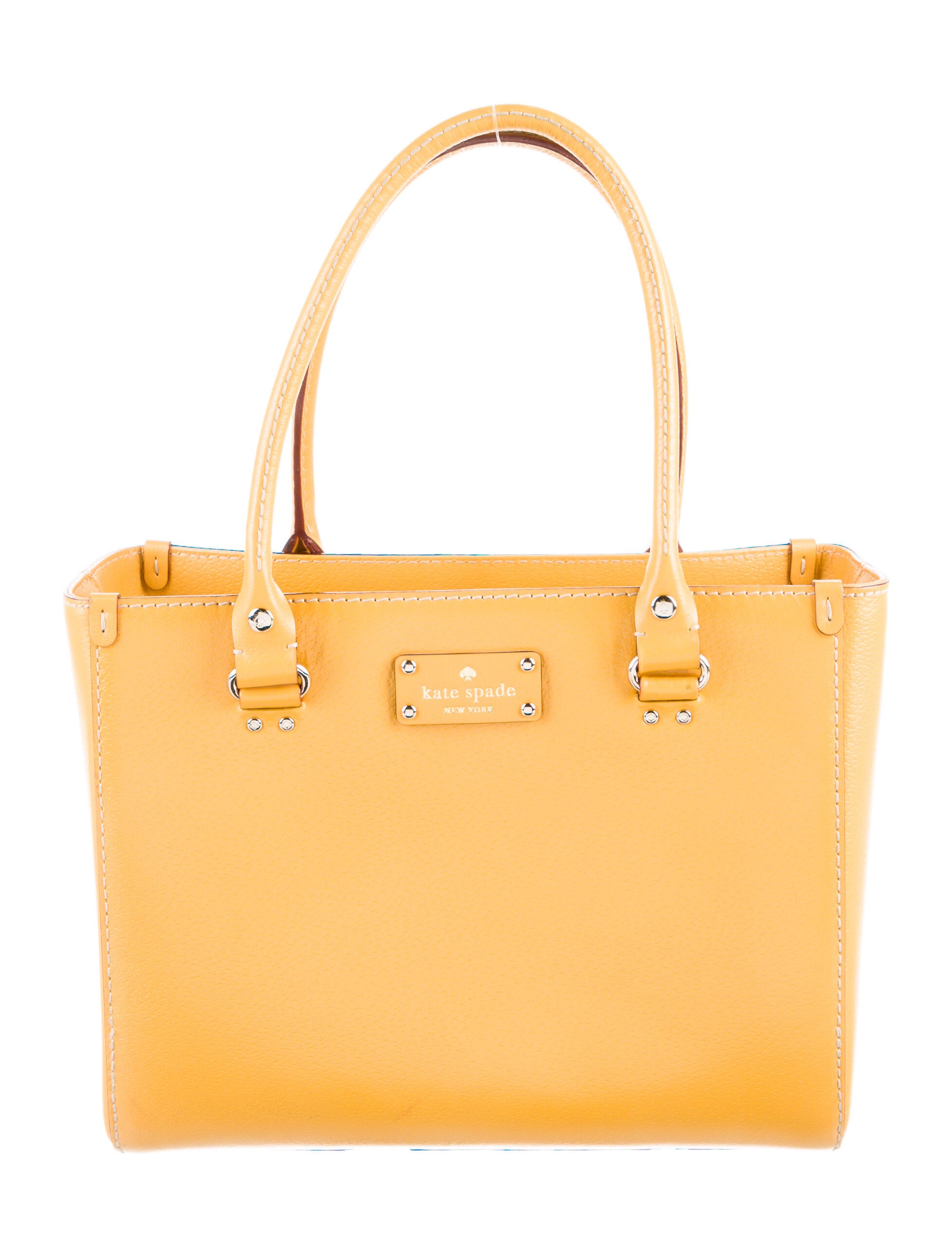 Kate Spade New York Leather Shoulder Bag Yellow Shoulder Bags