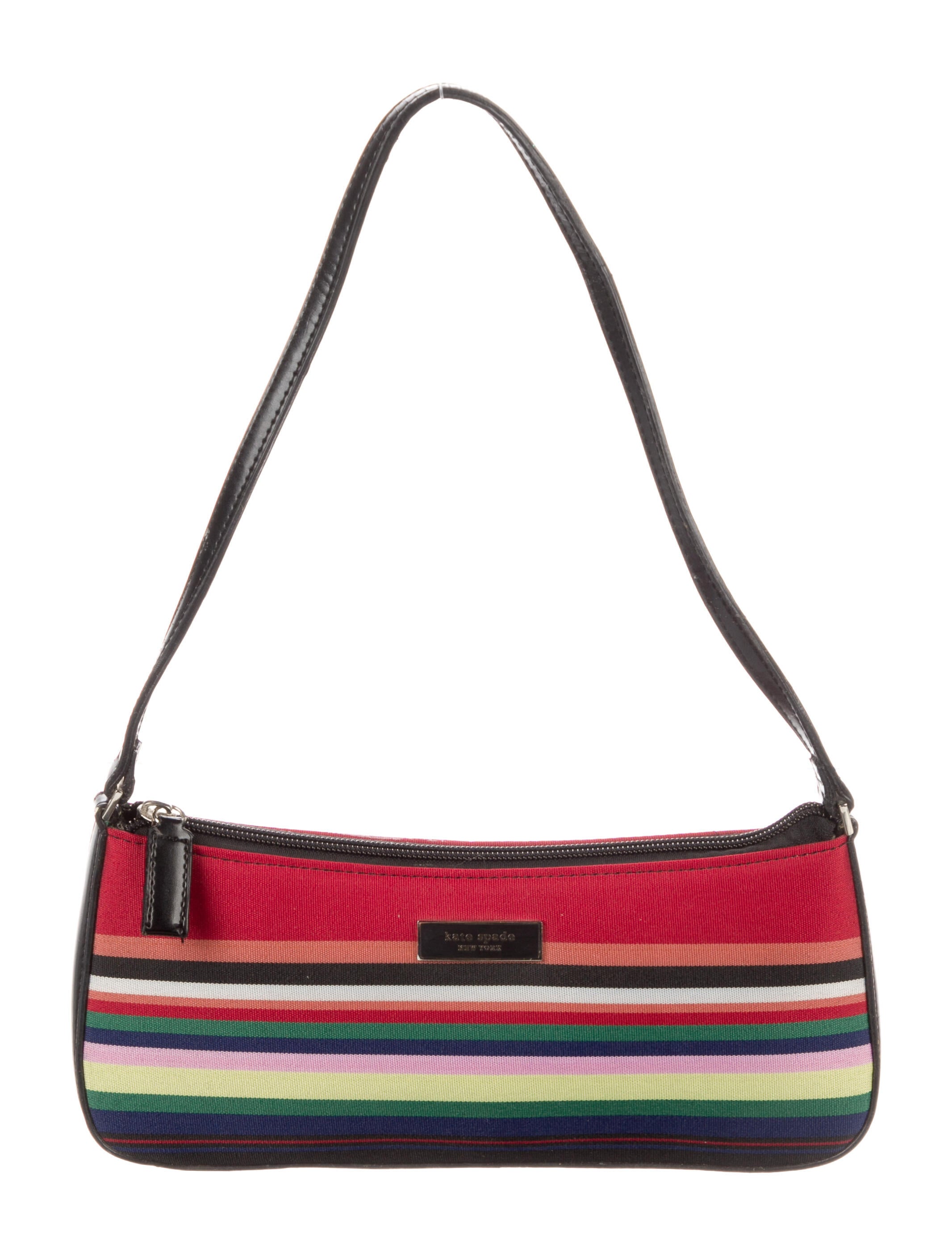 Kate Spade New York LeatherTrimmed Wool Shoulder Bag Red Shoulder