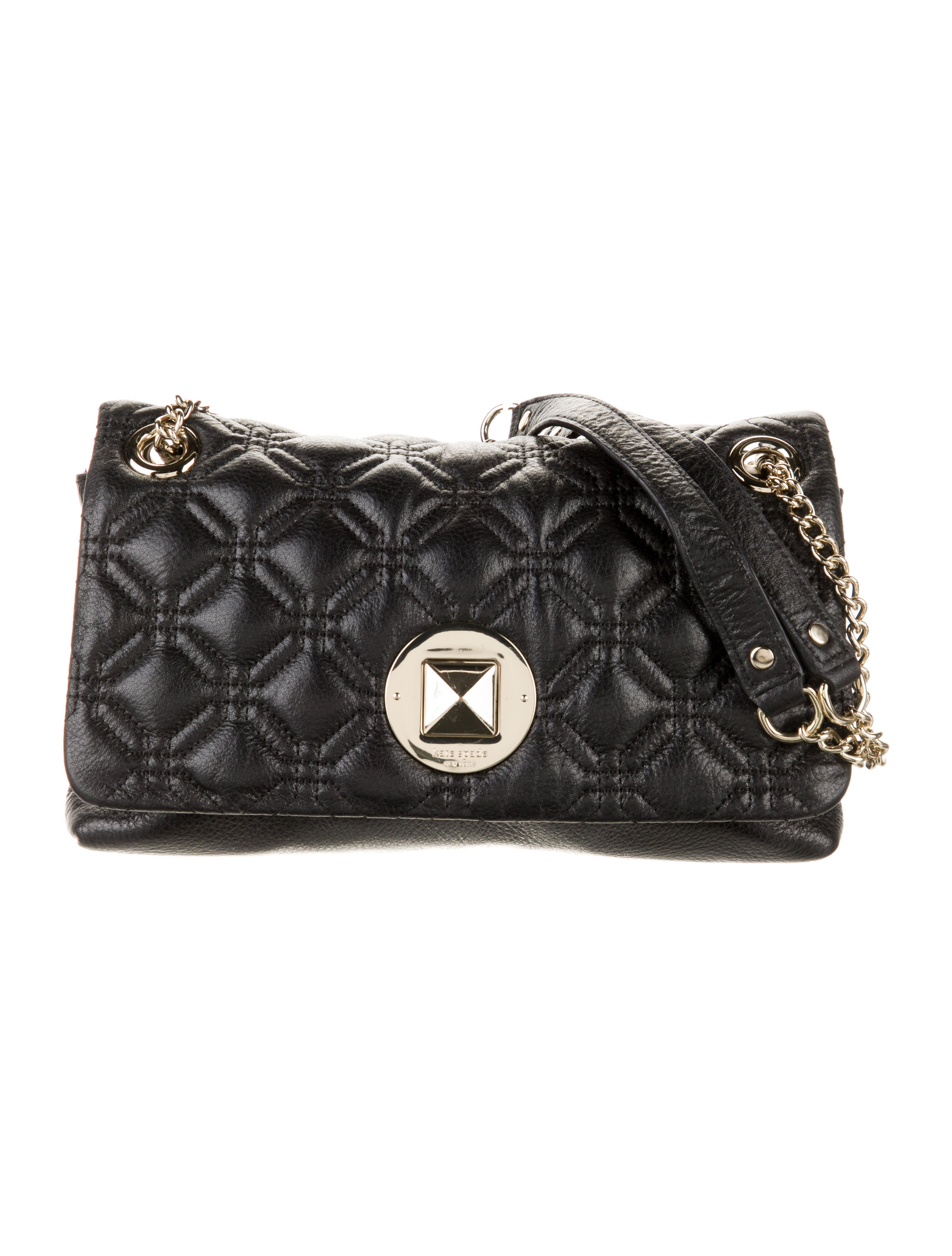 Kate Spade New York Quilted Leather Shoulder Bag Black Shoulder Bags