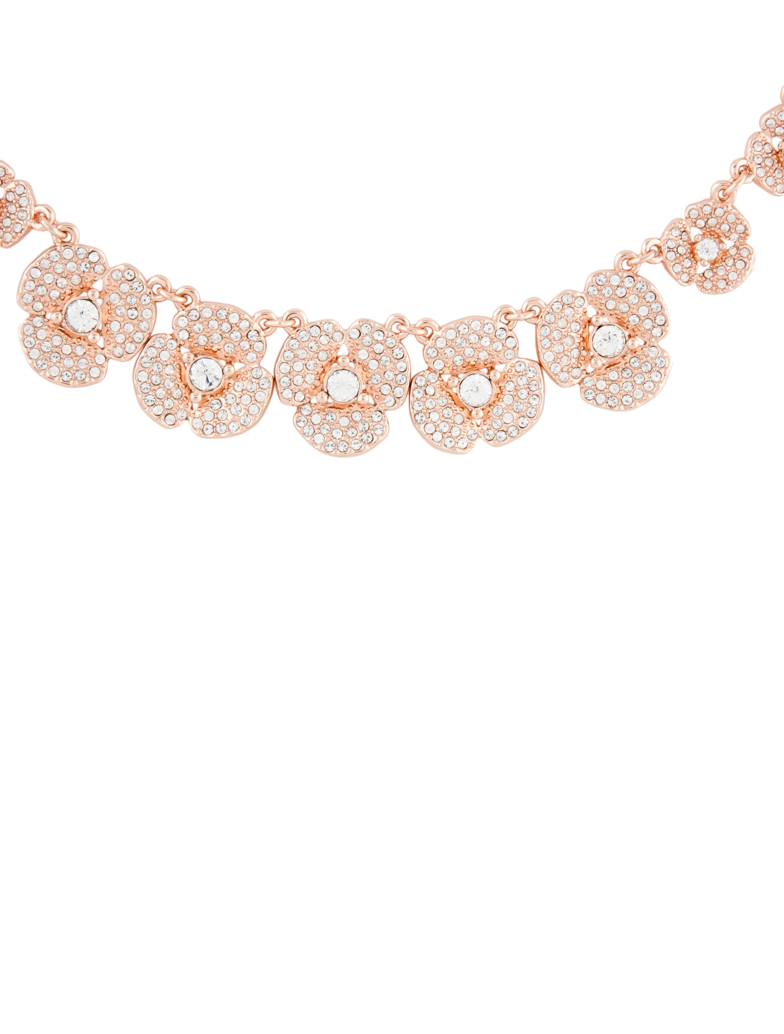 Kate Spade New York Crystal Geometric Collar Necklace GoldTone Metal