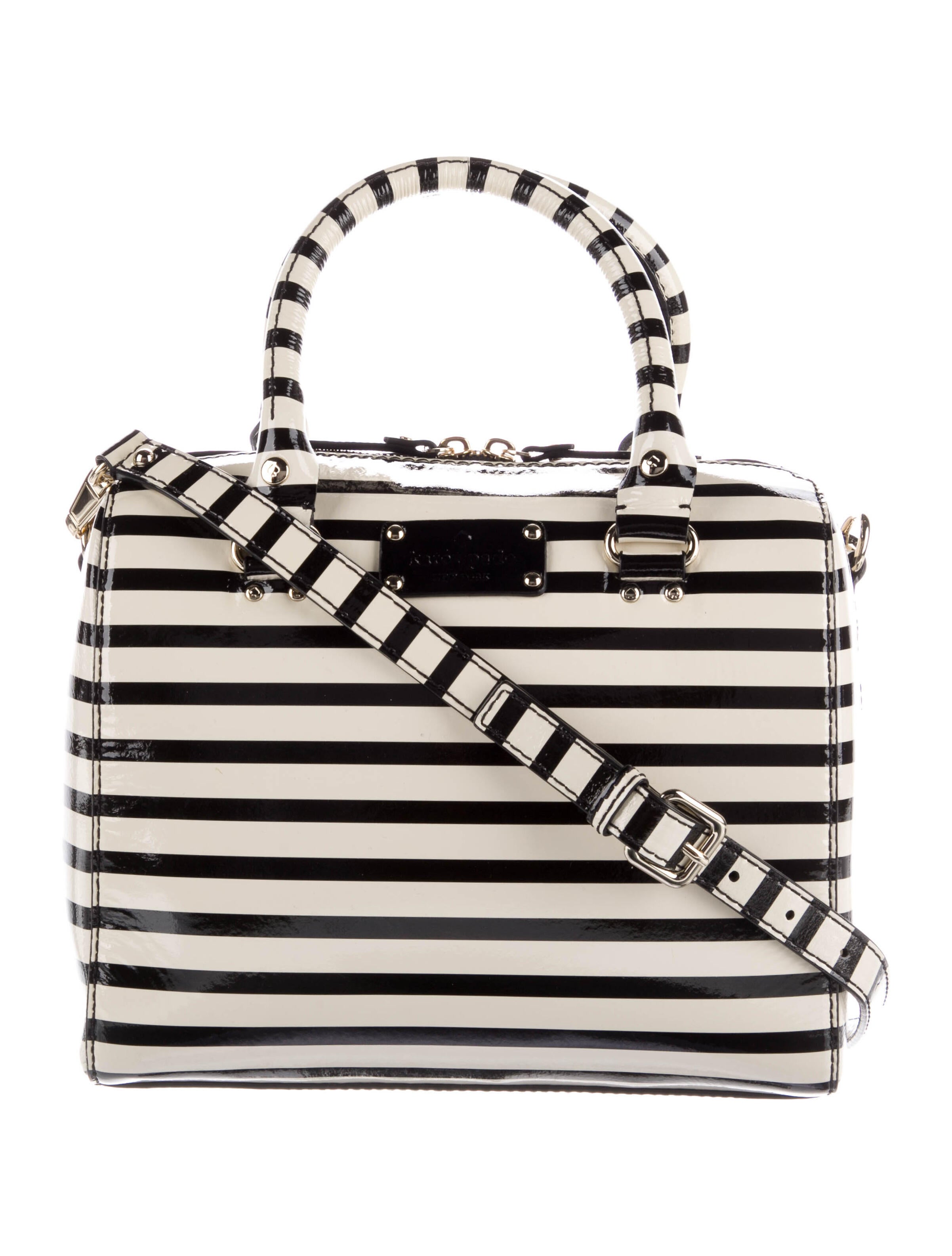 Kate Spade New York Patent Leather Crossbody Bag Neutrals Crossbody