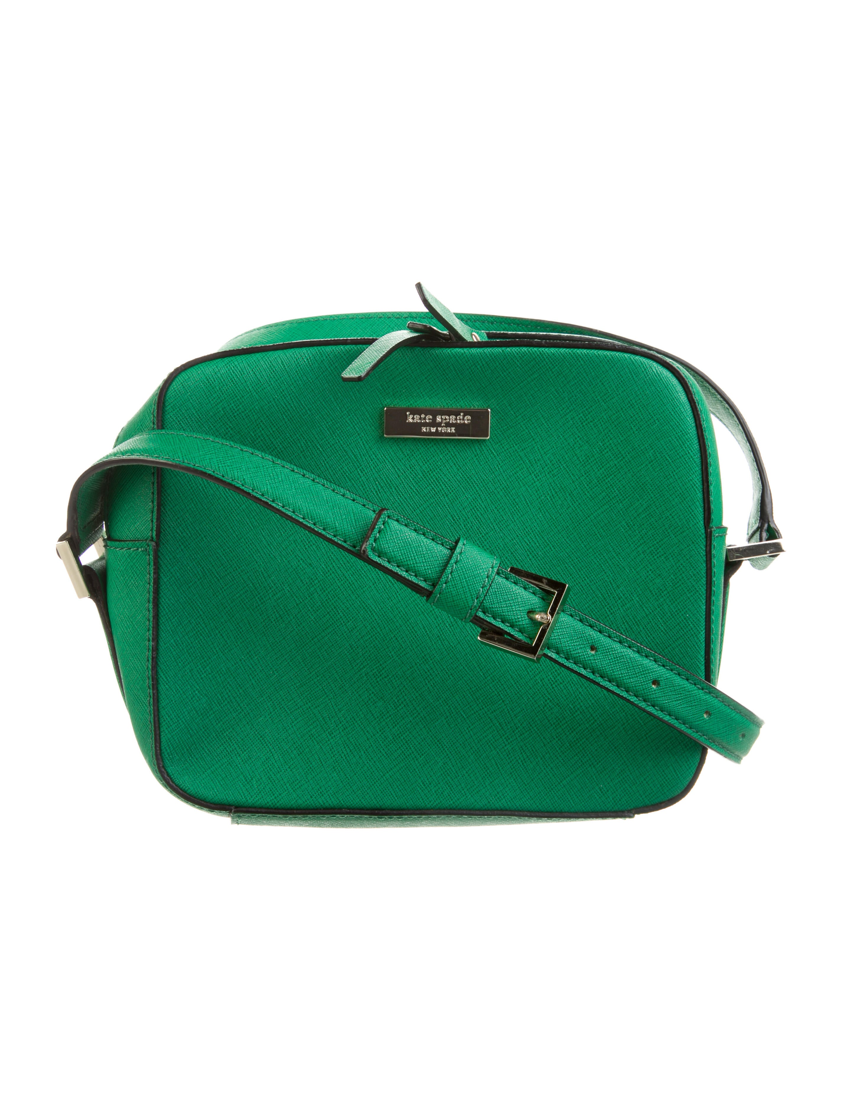 Kate Spade New York Leather Crossbody Bag Green Crossbody Bags