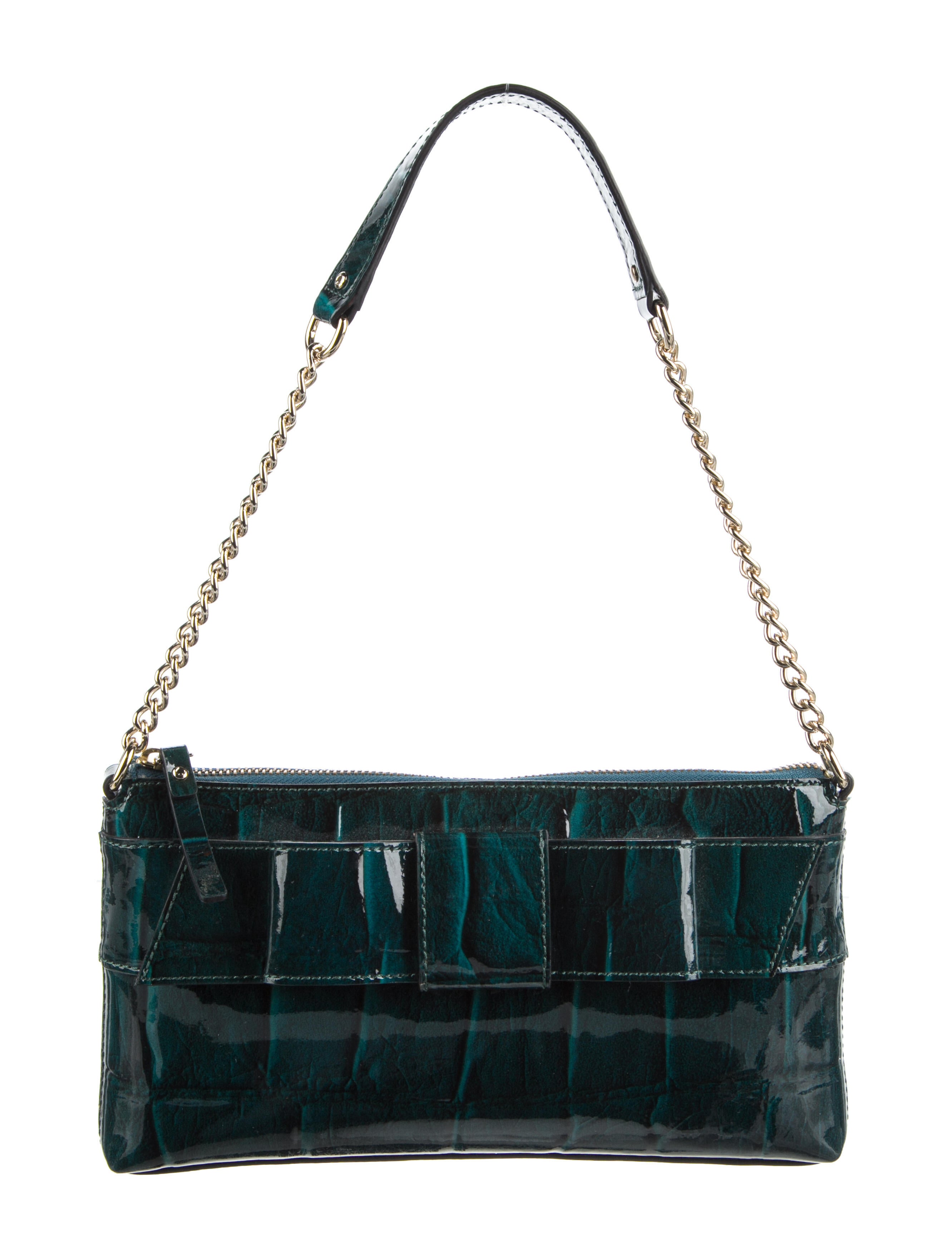 Kate Spade New York Leather Dark Teal Shoulder Bag w/ Tags Green