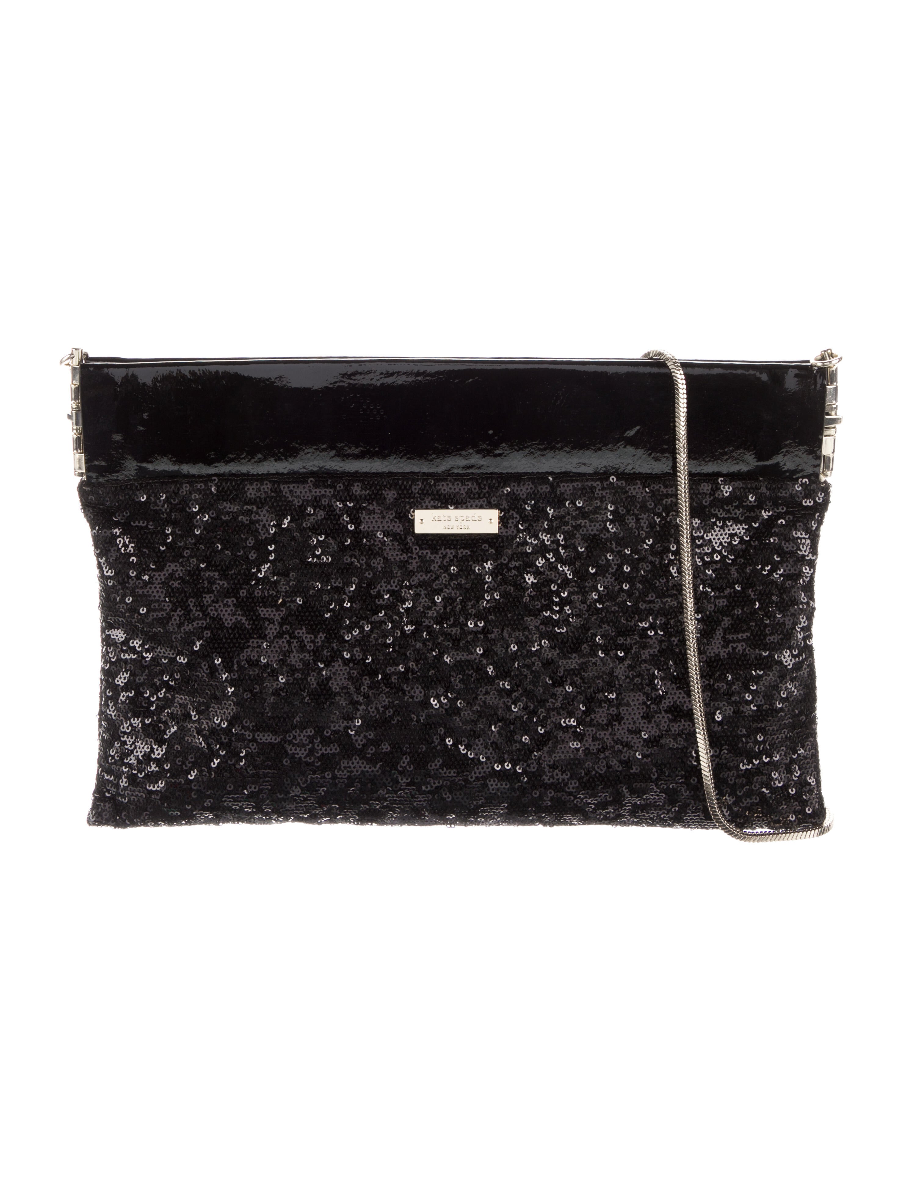 Kate Spade New York Wise Owl Clutch Black Clutches, Handbags