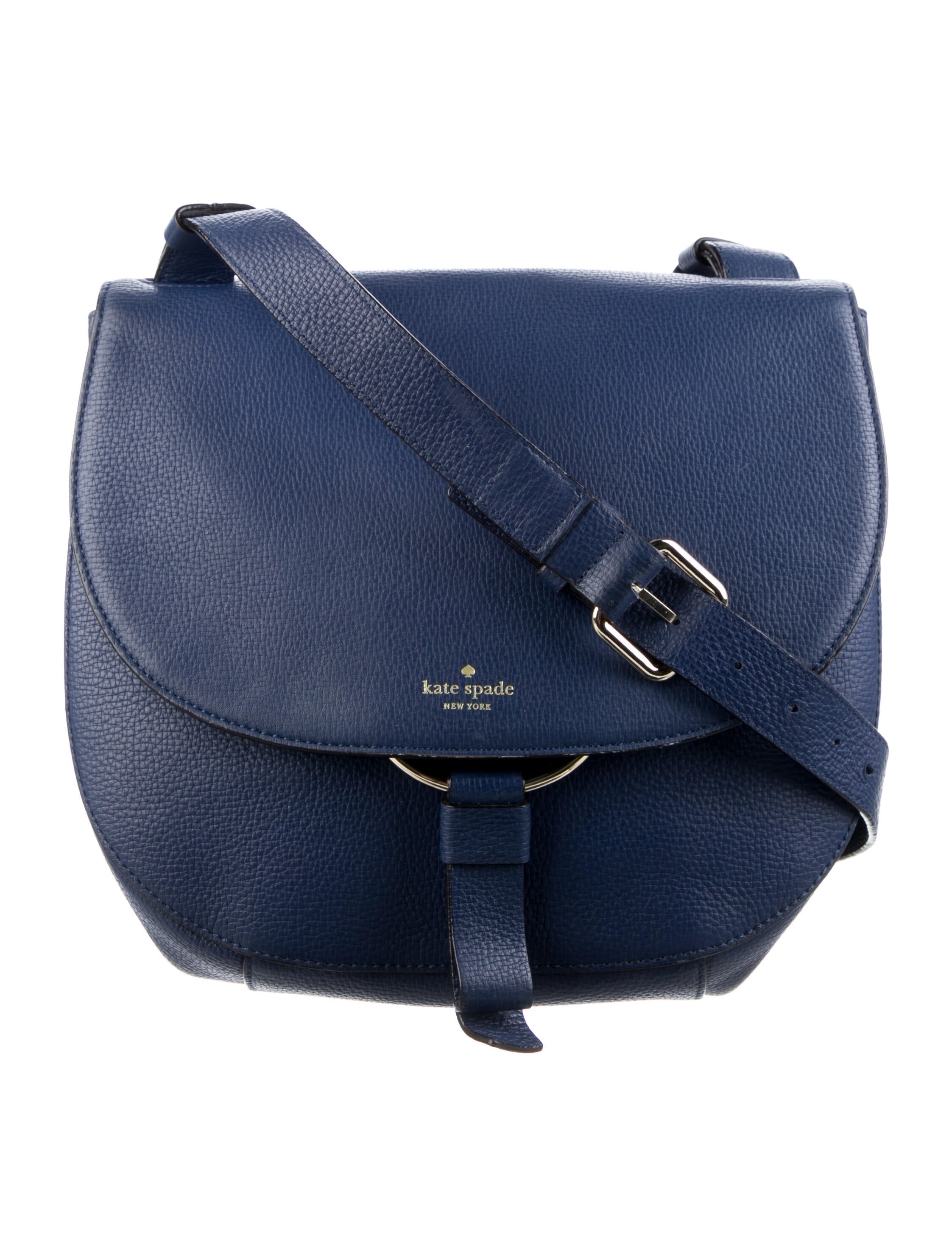 Kate Spade New York Leather Crossbody Bag Blue Crossbody Bags