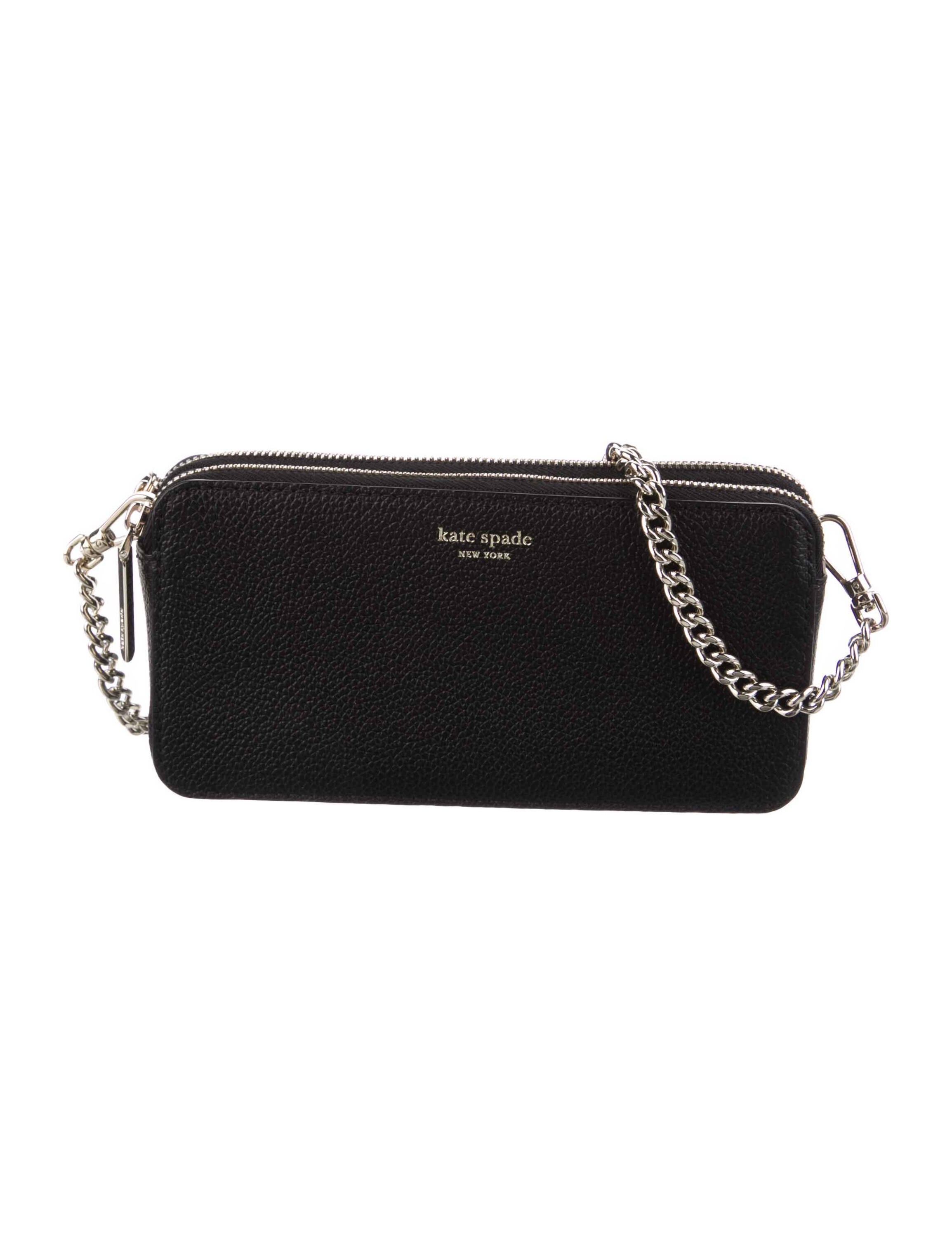 Kate Spade New York Leather Crossbody Bag Black Crossbody Bags