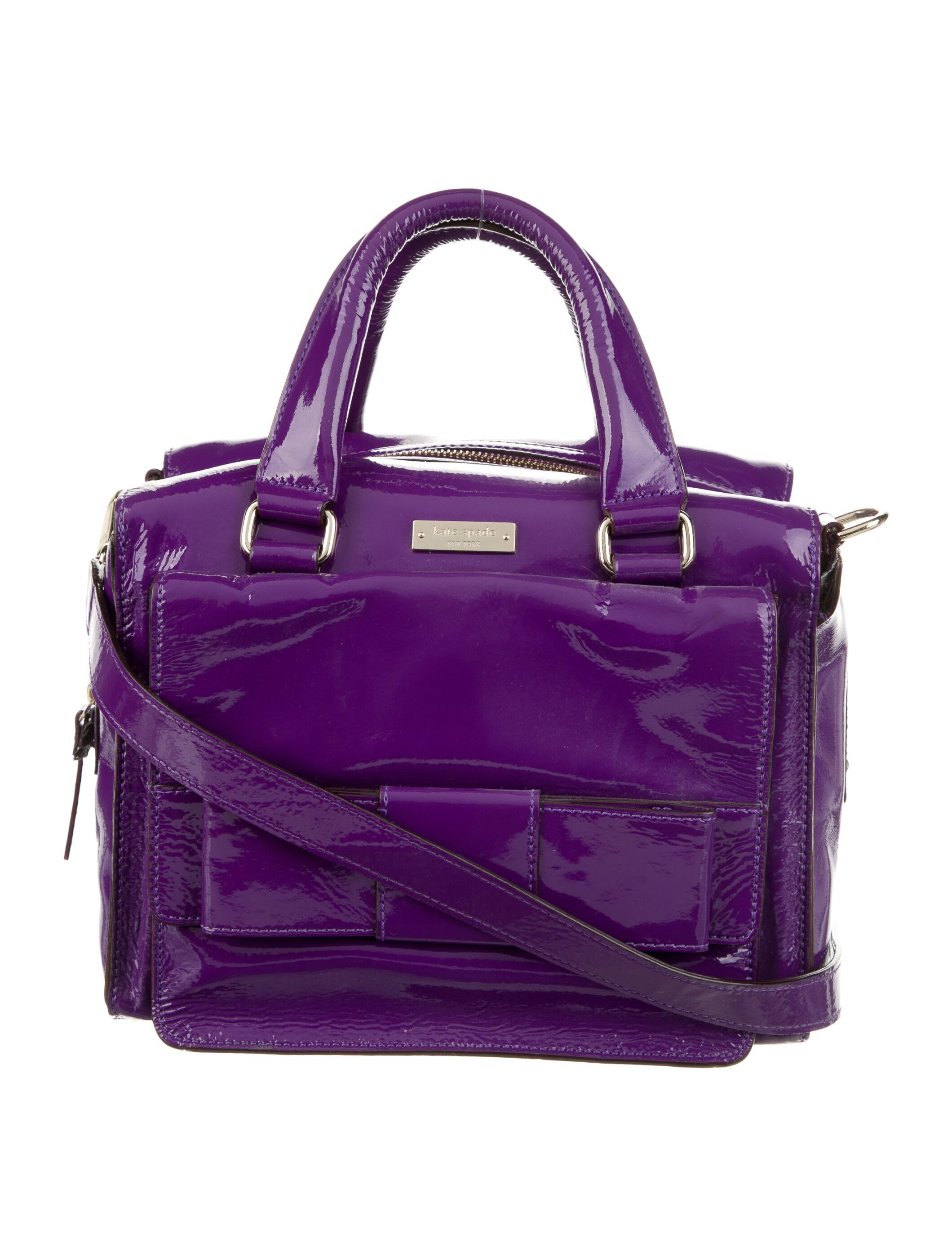 Kate Spade New York Leather ChainLink Shoulder Bag w/ Tags Purple