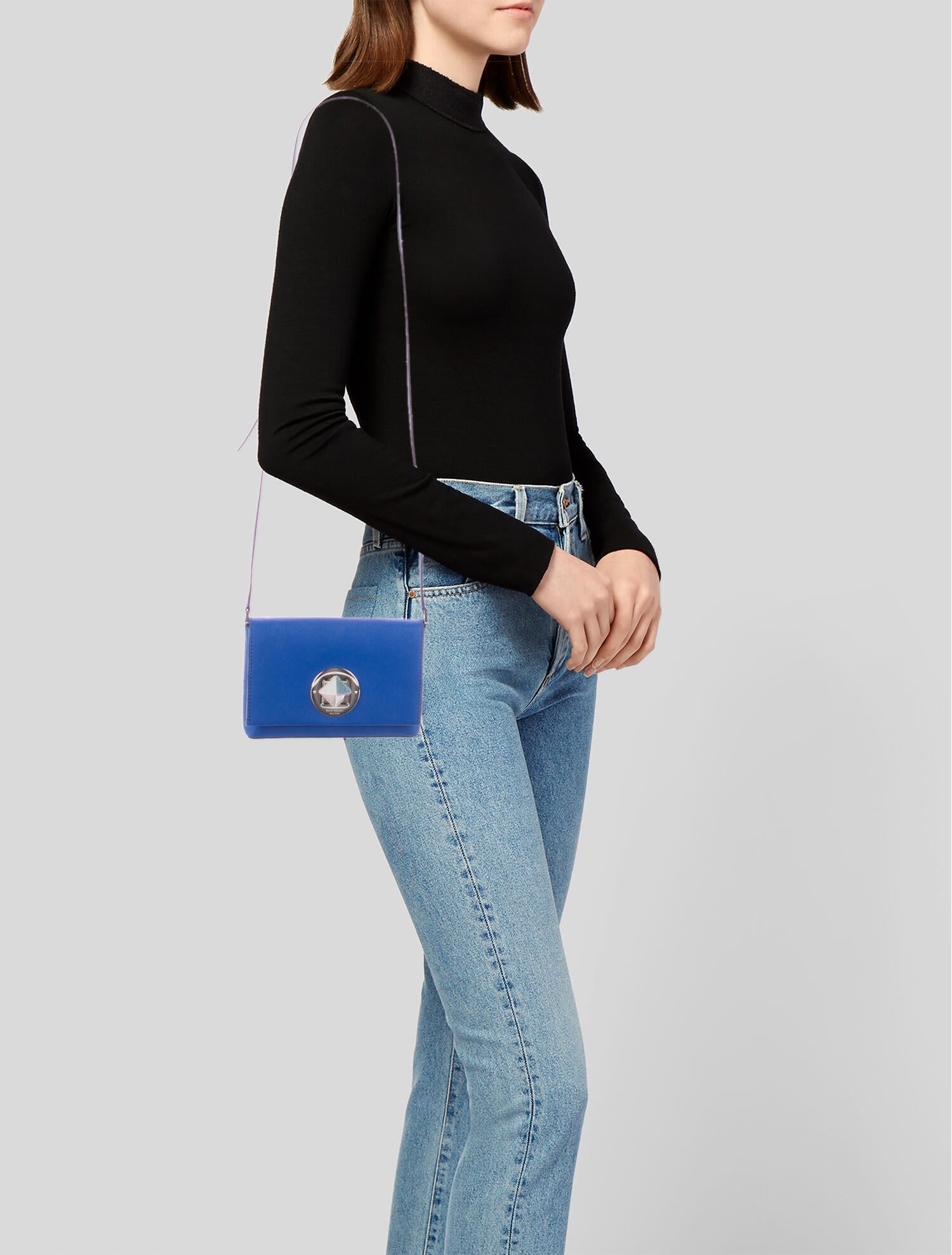 Kate Spade New York Mini Saffiano Leather Crossbody Bag Blue Crossbody Bags, Handbags