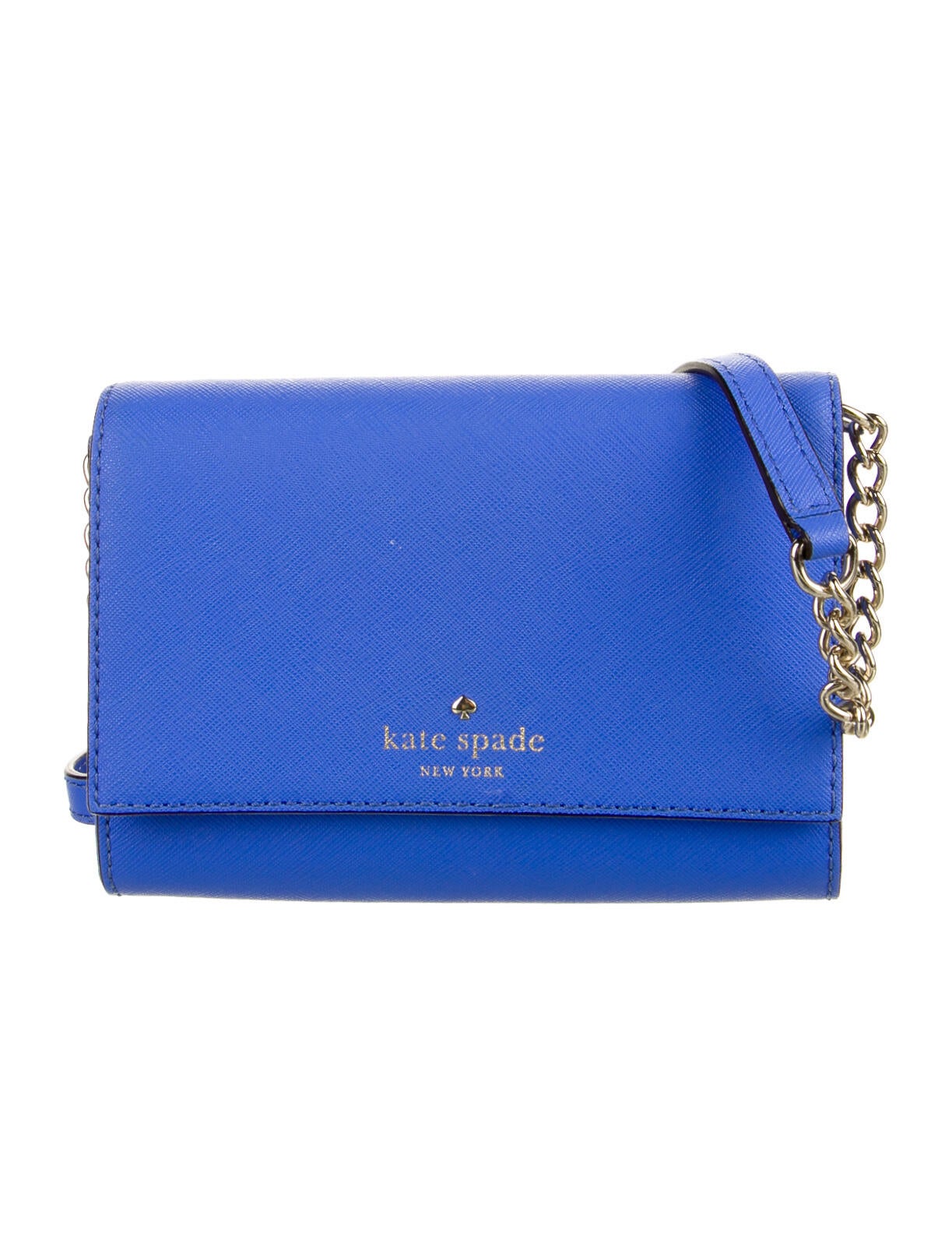 Kate Spade New York Mini Saffiano Leather Crossbody Bag Blue Crossbody Bags, Handbags