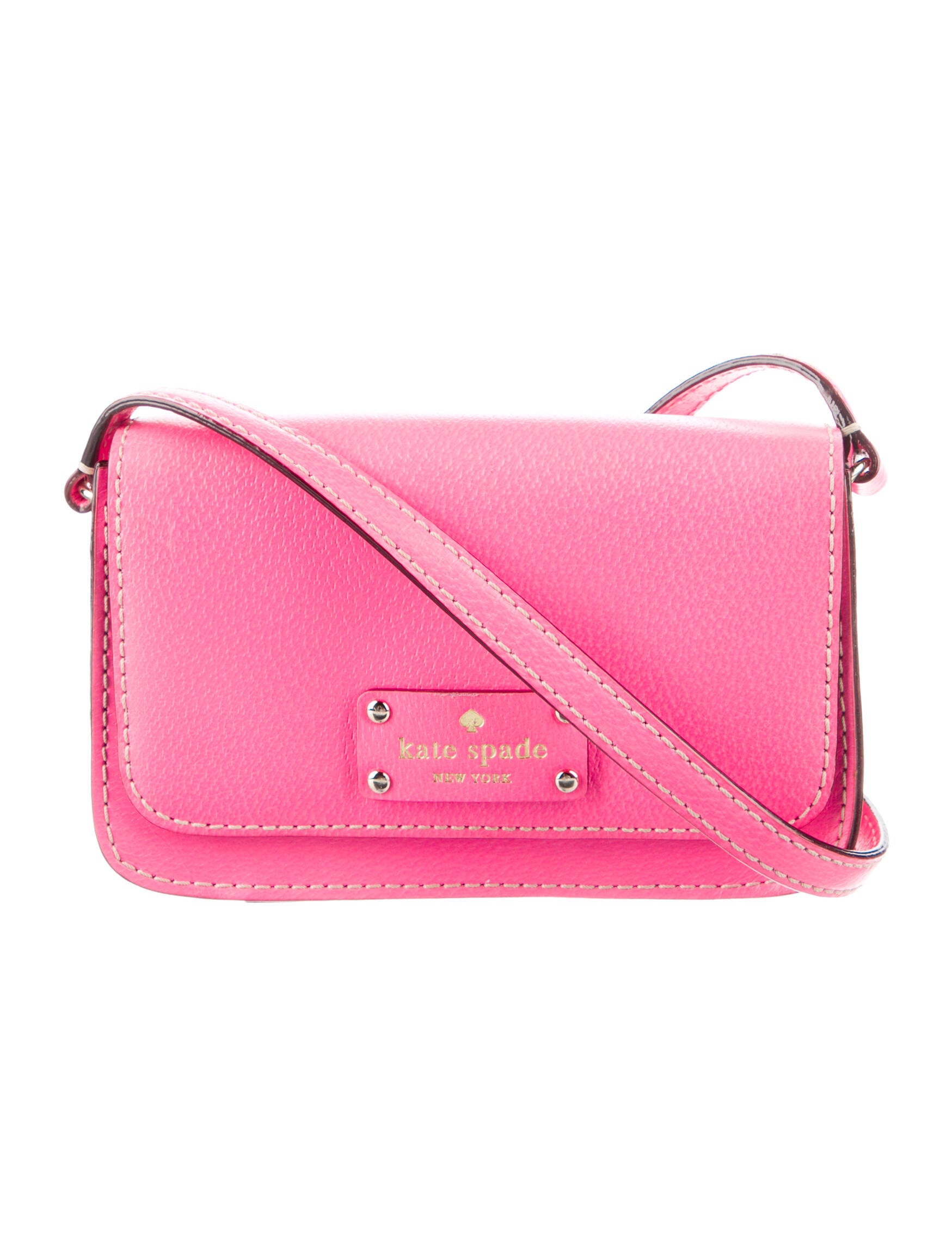 Kate Spade New York Leather Crossbody Bag Pink Crossbody Bags