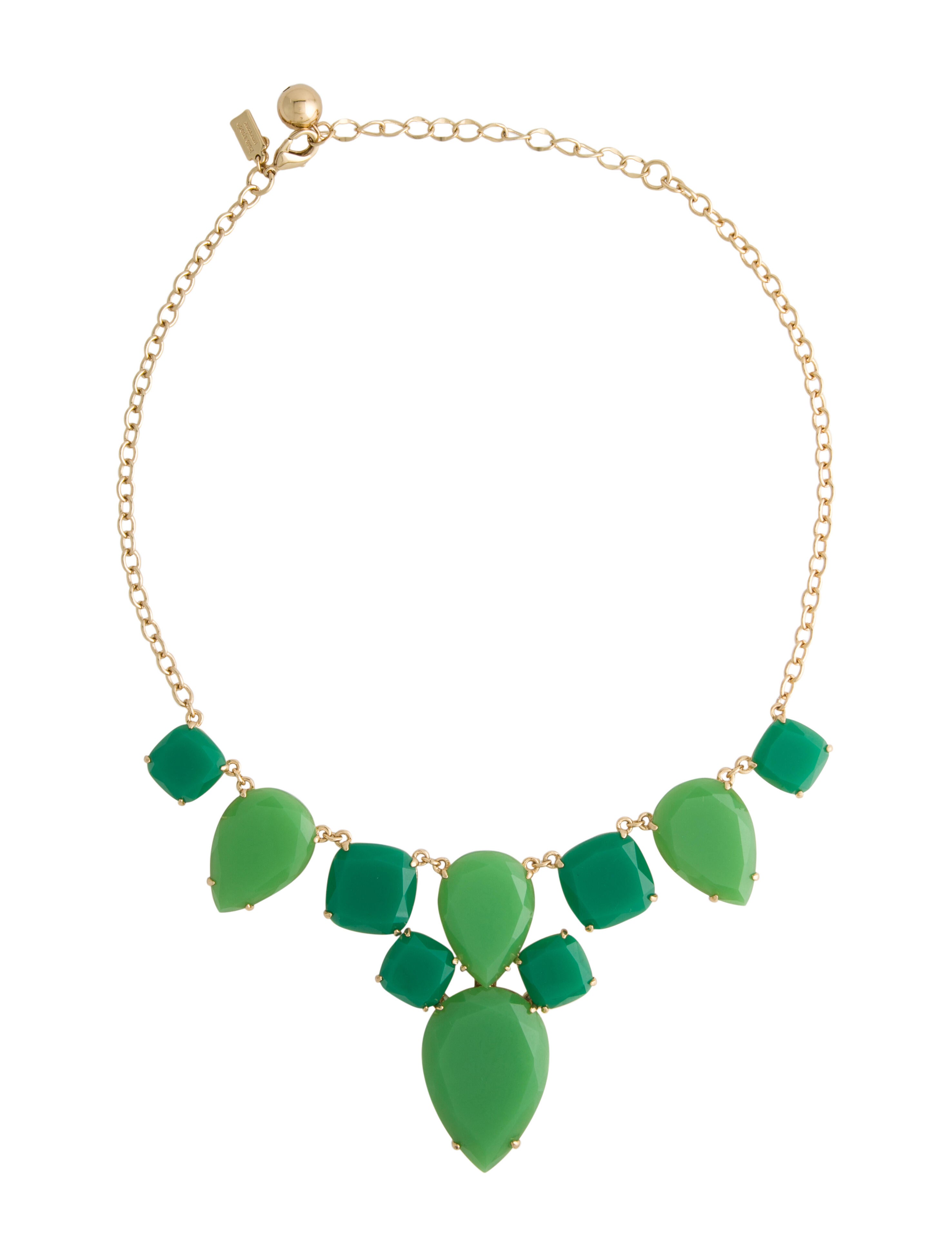 Kate Spade New York Enamel Graduated Collar Necklace Neutrals, Gold