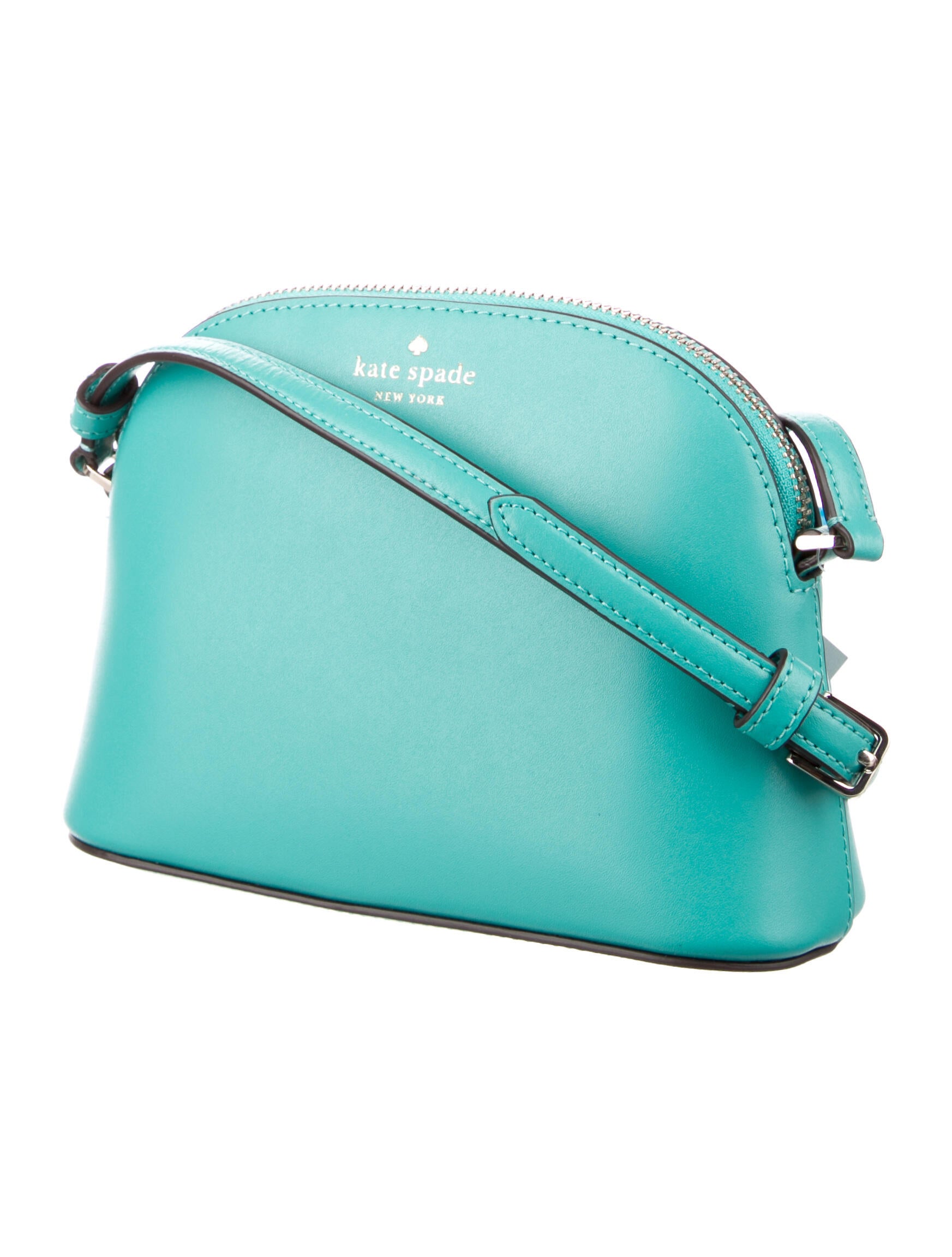 Kate Spade New York Smooth Leather Crossbody Bag Green Crossbody Bags