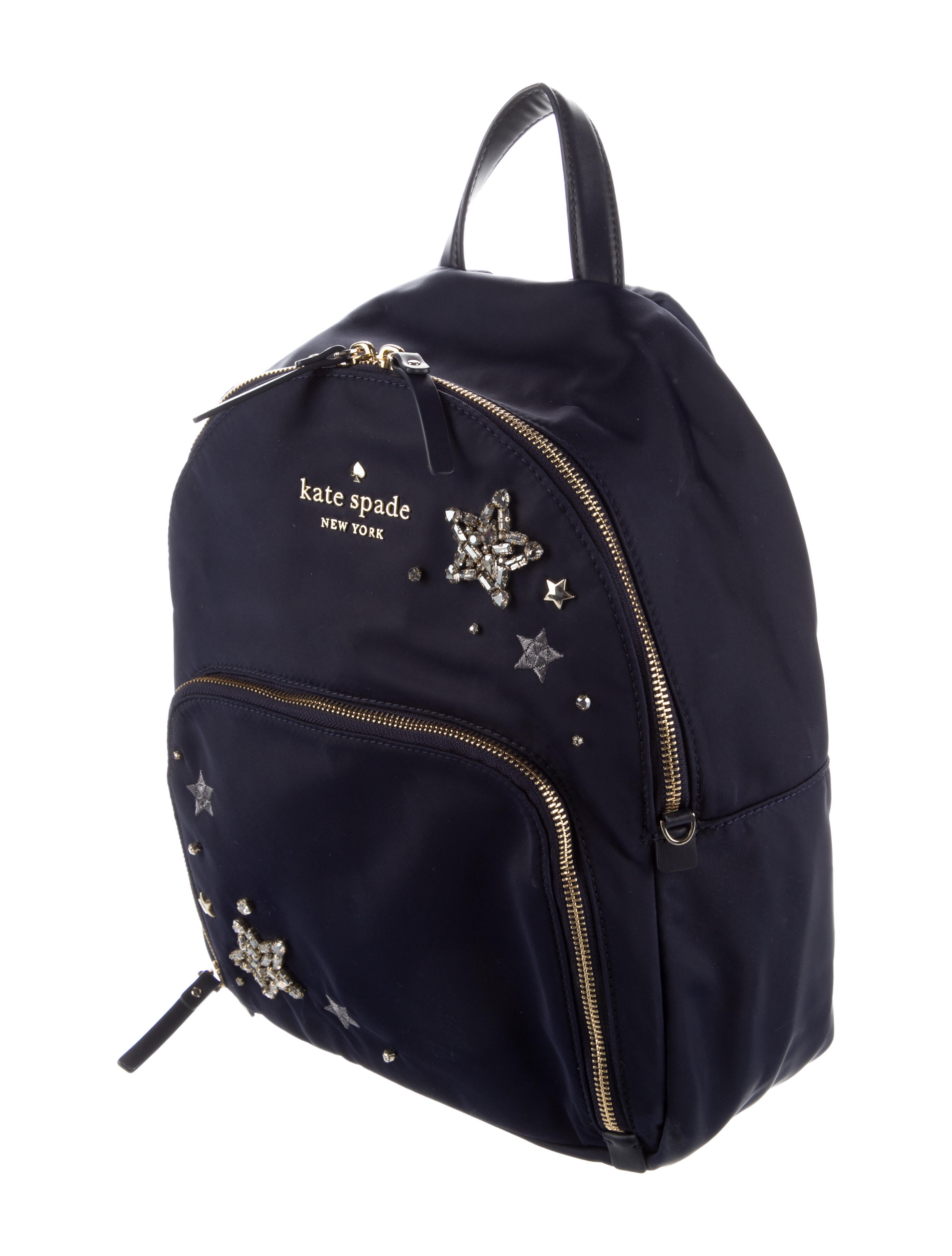 Kate Spade New York Nylon Backpack Bag Blue Backpacks, Handbags