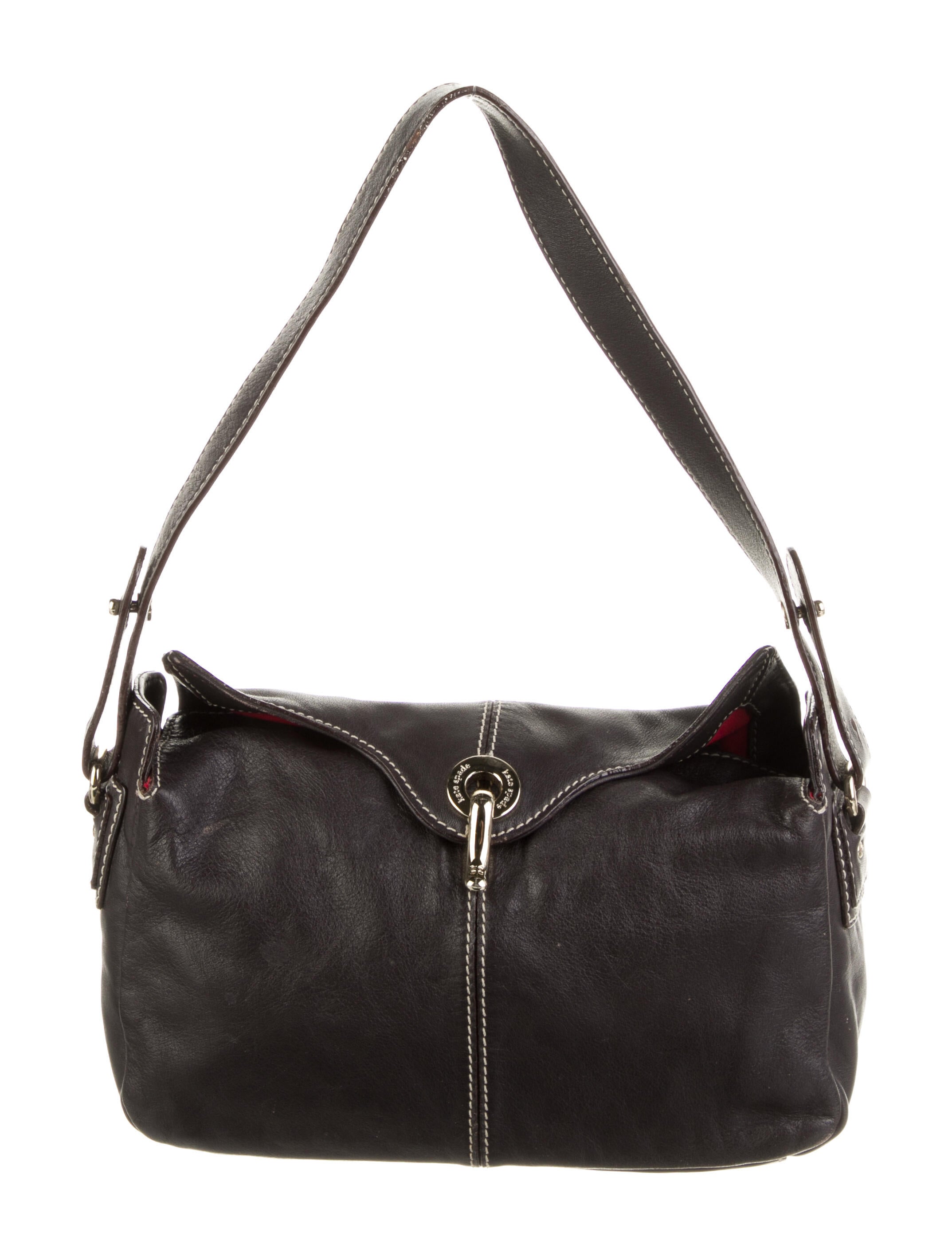 Kate Spade New York Leather Shoulder Bag Brown Shoulder Bags