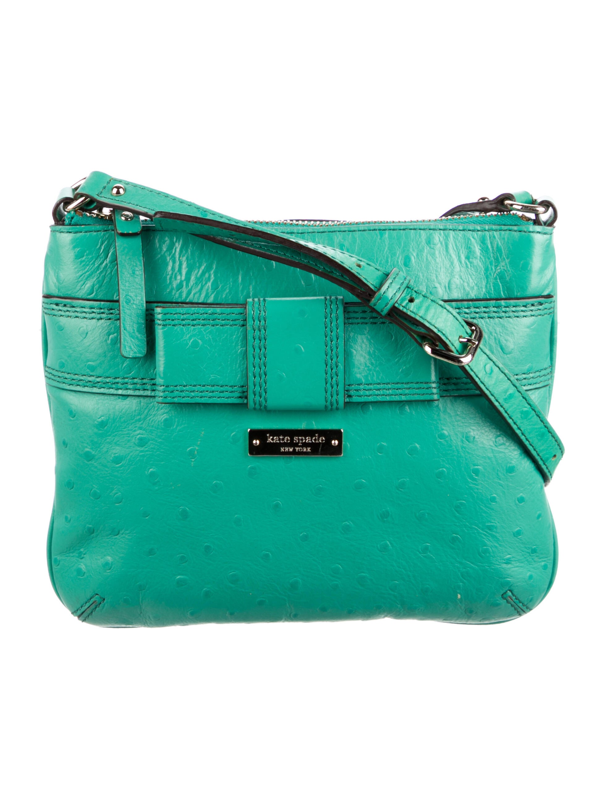 Kate Spade New York Leather Shoulder Bag Green Shoulder Bags