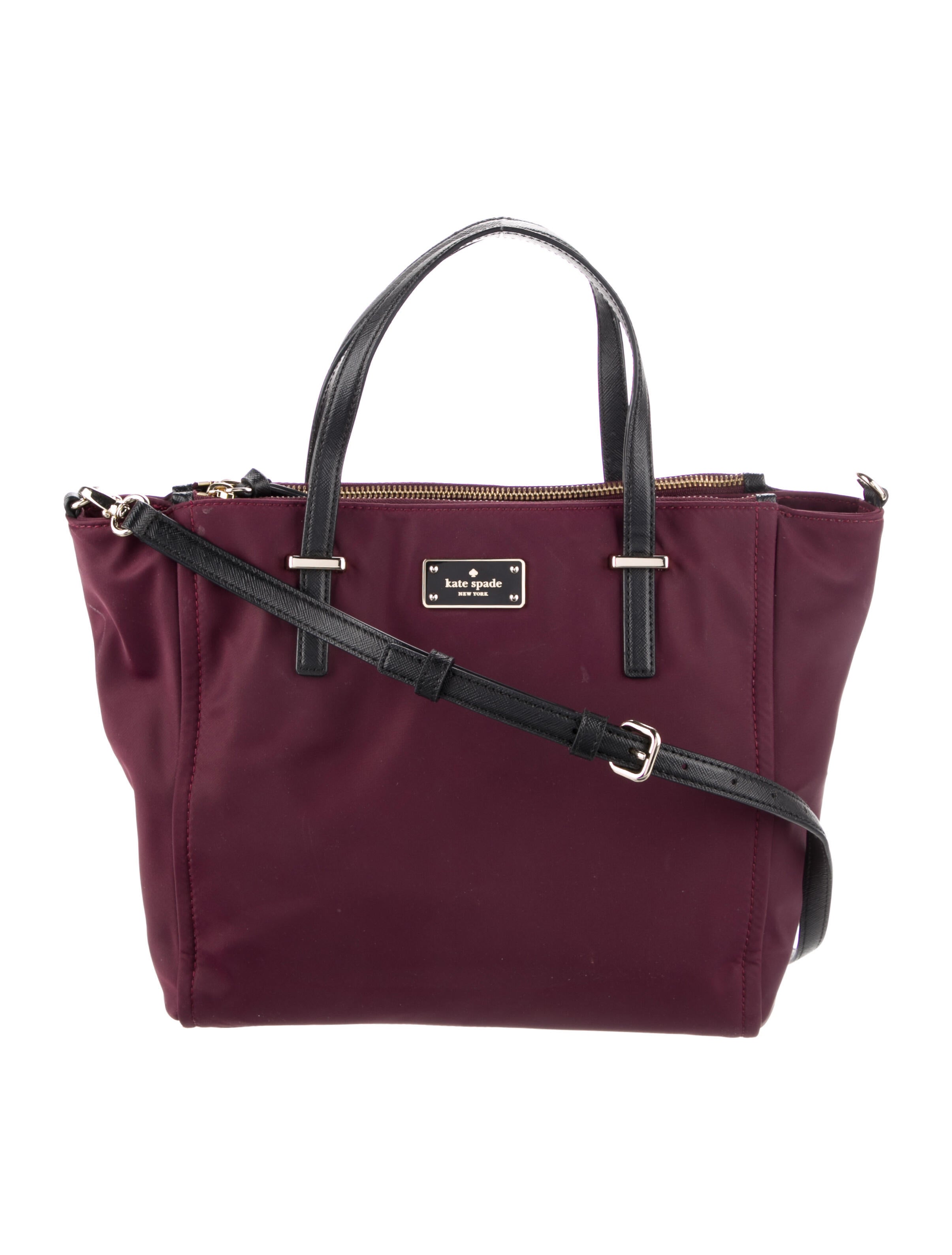 Kate Spade New York LeatherTrimmed Nylon Tote Pink Totes, Handbags WKA289668 The RealReal