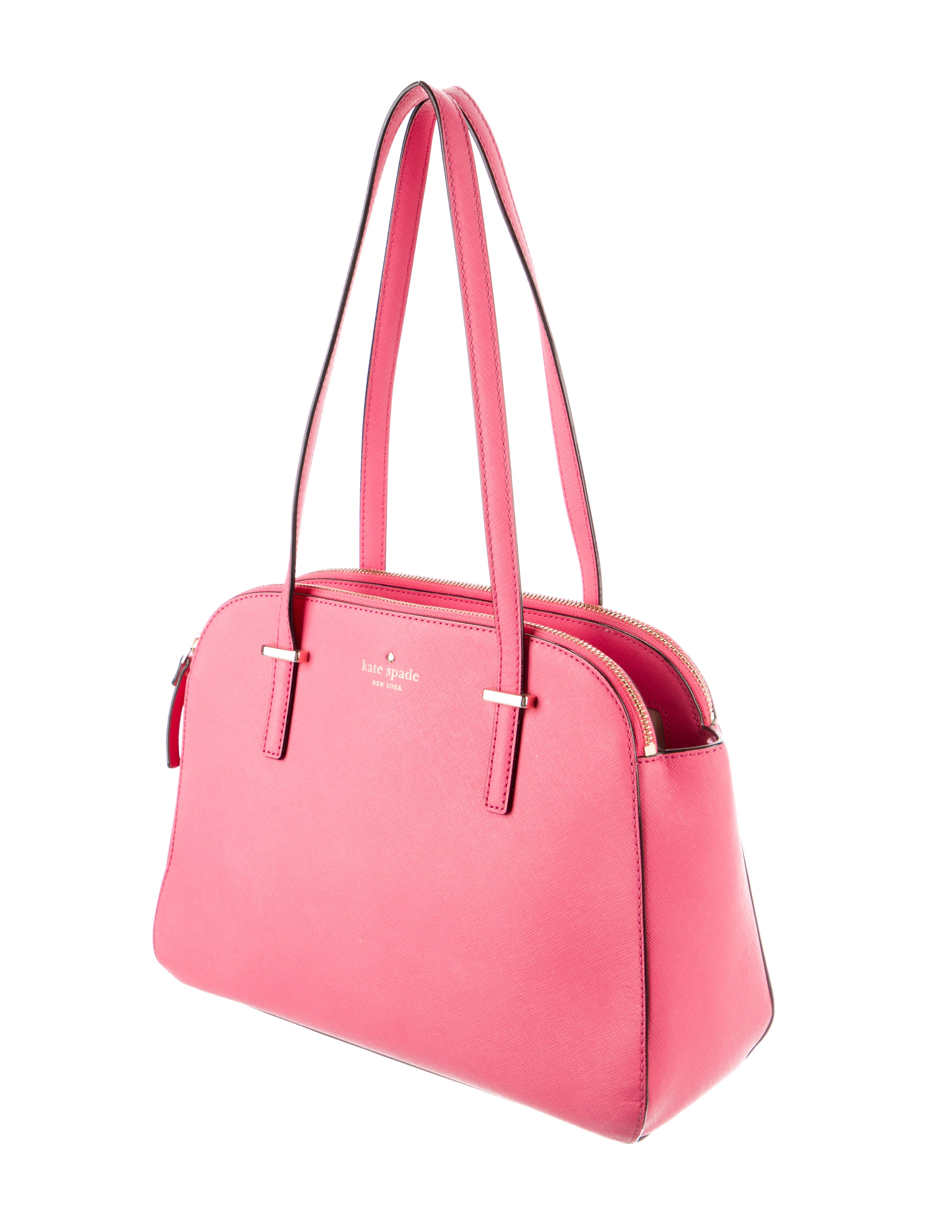 Kate Spade New York Saffiano Leather Shoulder Bag Pink Shoulder Bags