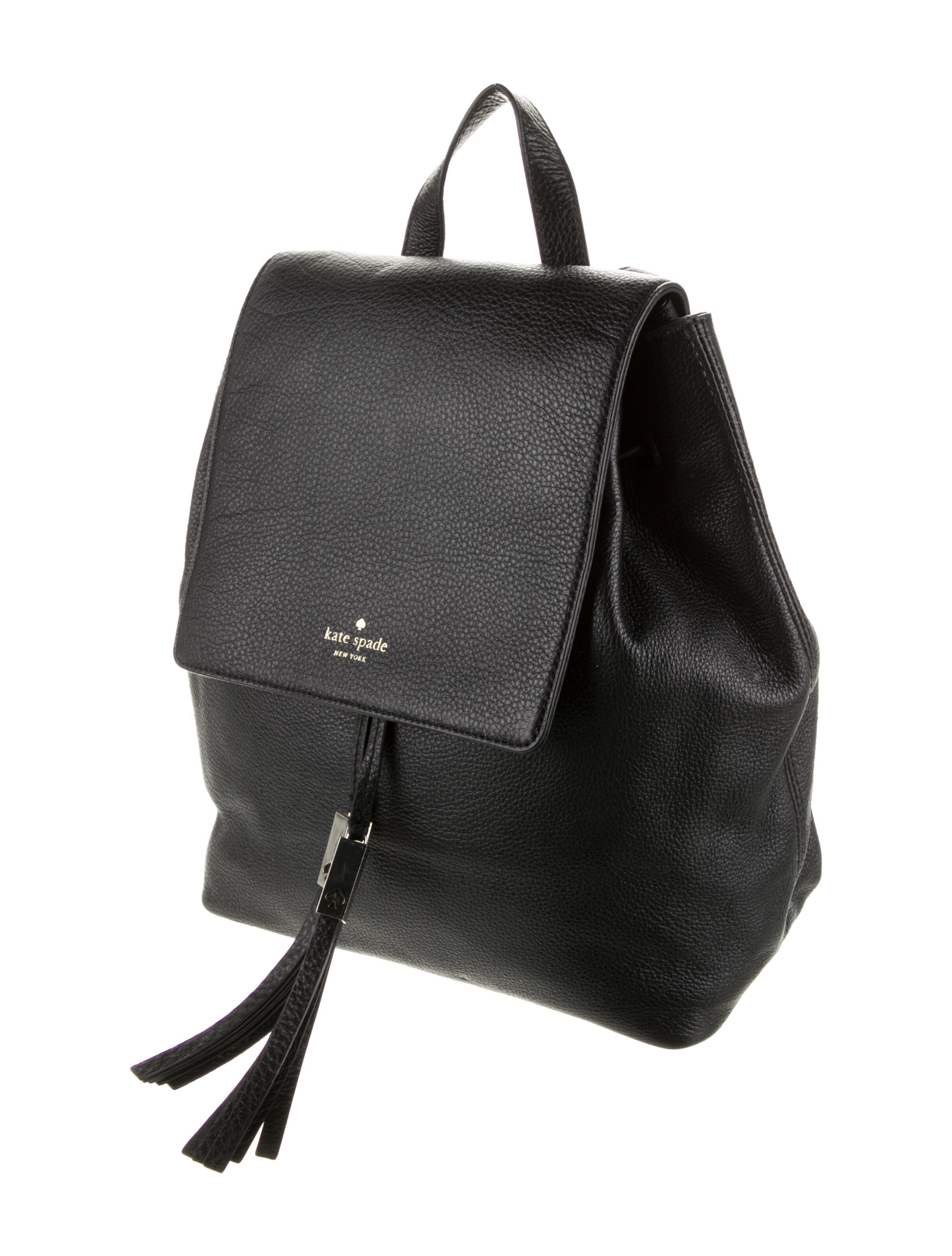 Kate Spade New York Leather Backpack Black Backpacks, Handbags