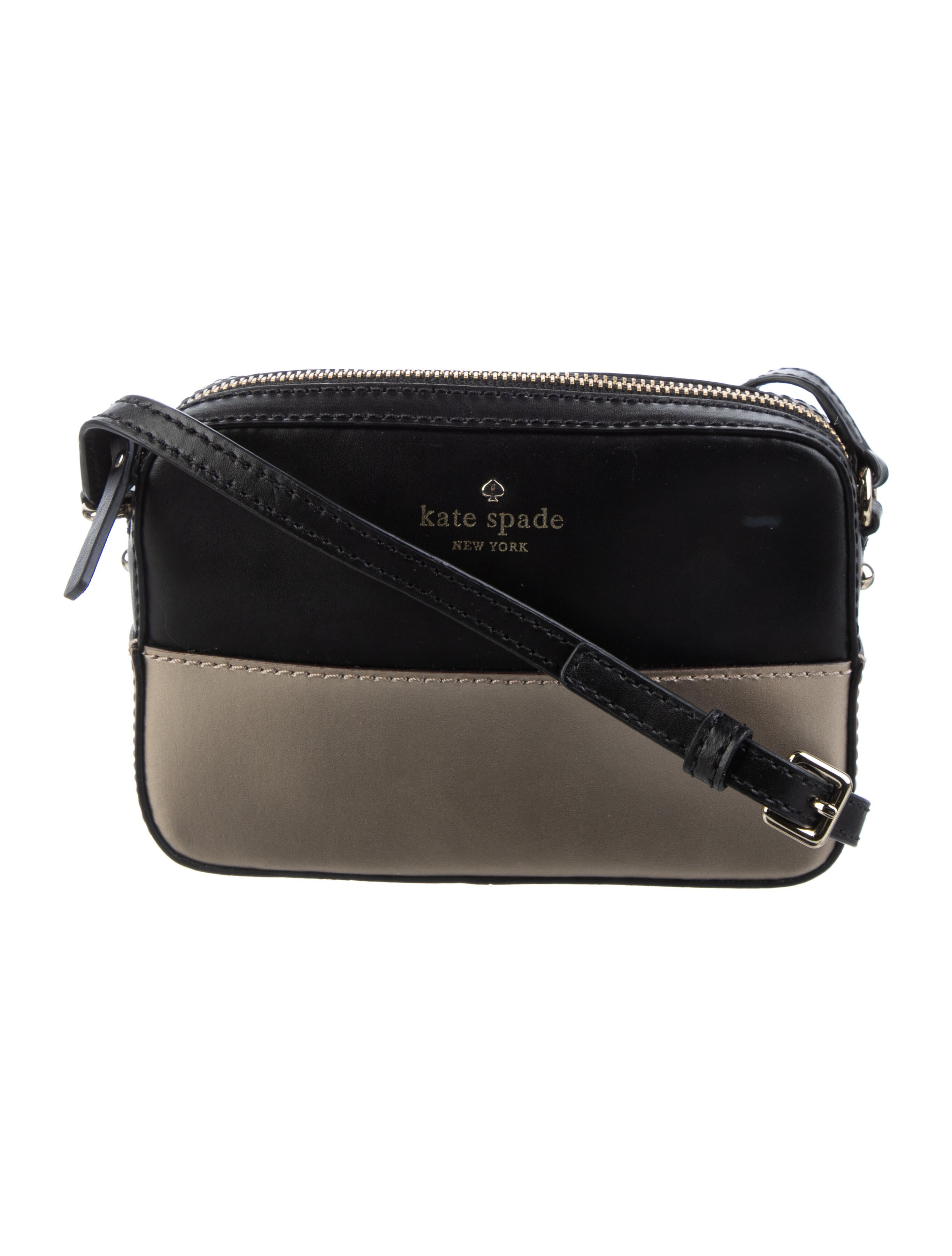 Kate Spade New York Quilted Metallic Leather Crossbody Bag Metallic