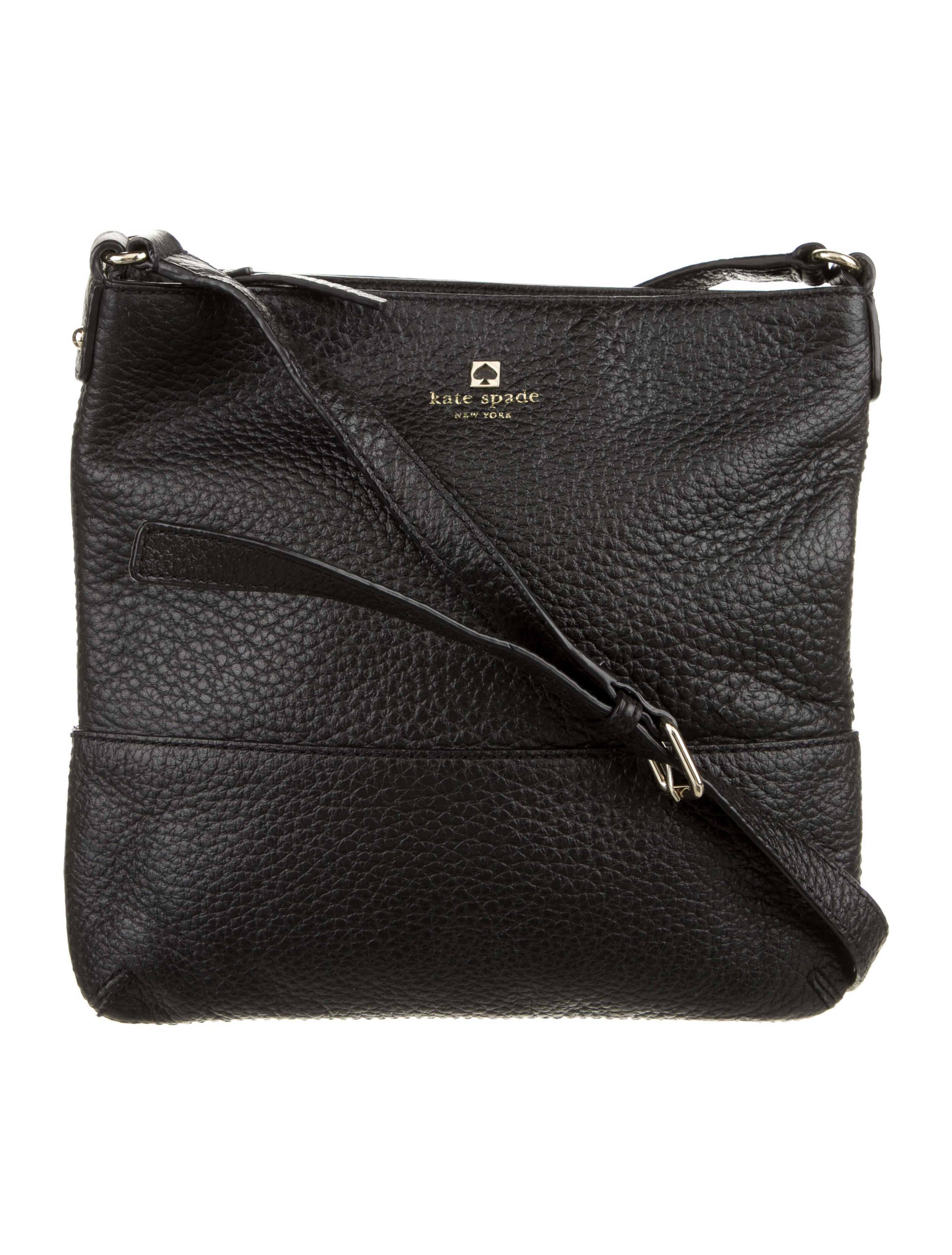 Kate Spade New York Coated Canvas Crossbody Black Crossbody Bags