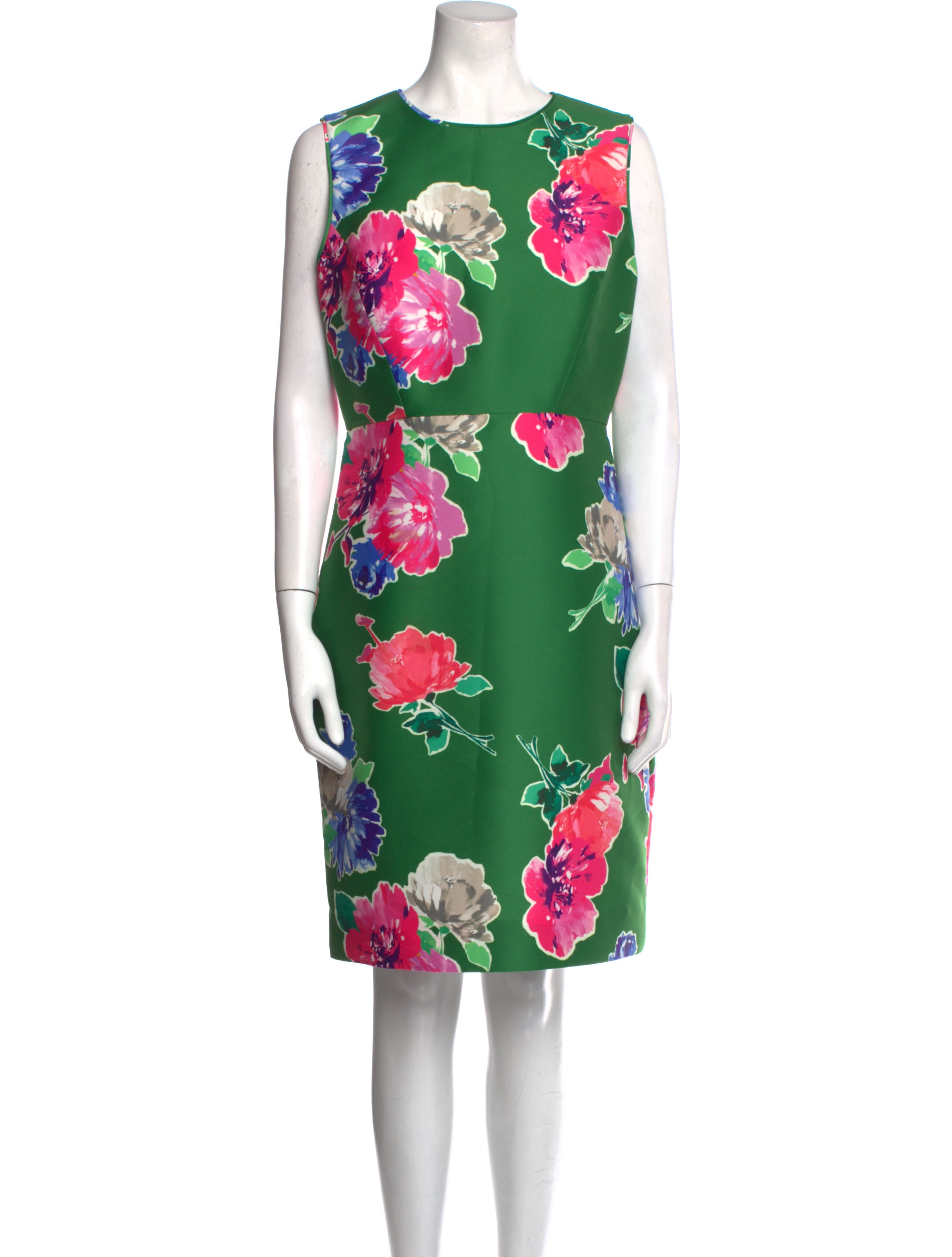 Kate Spade New York Floral Print KneeLength Dress Green Dresses