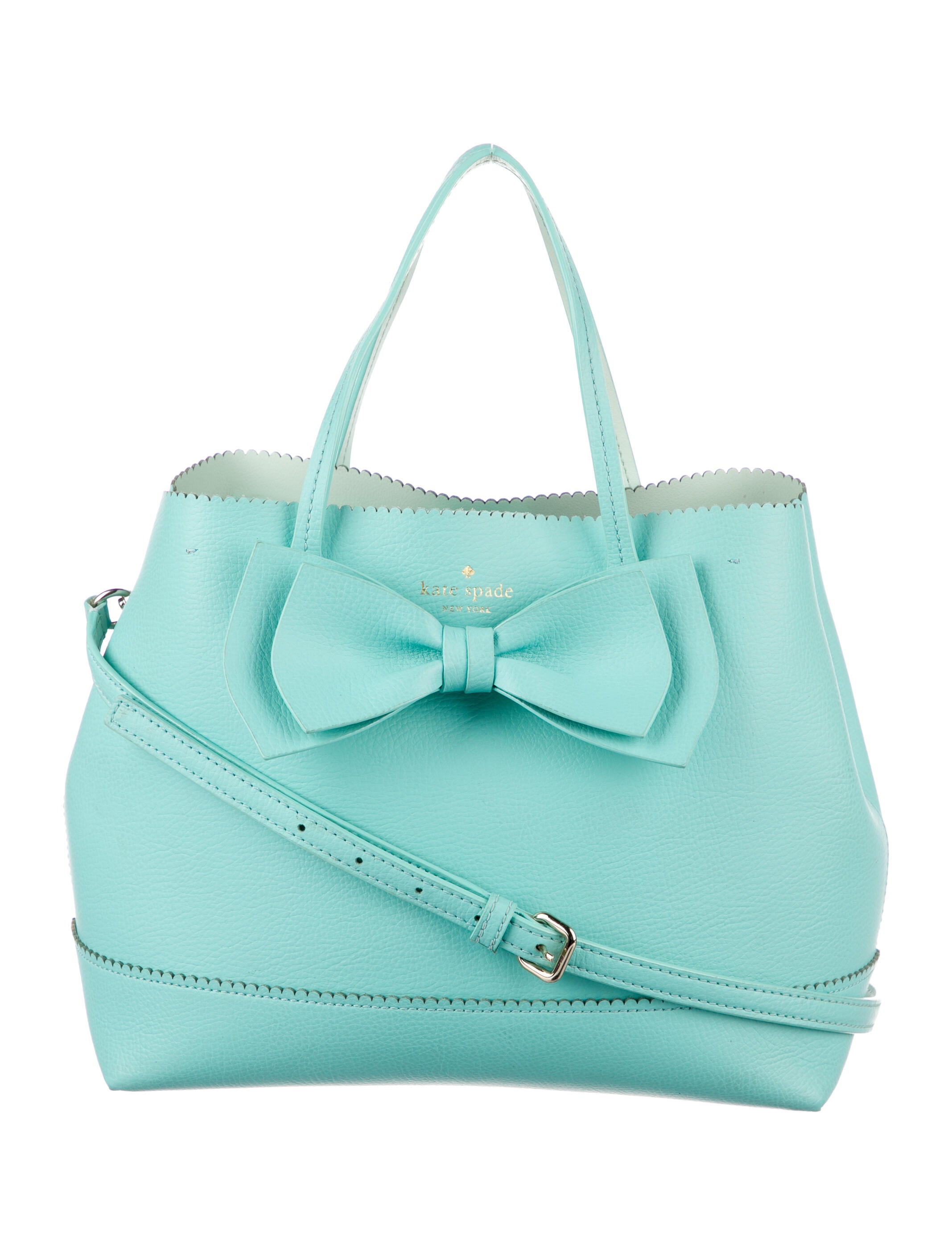 Kate Spade New York Leather Shoulder Bag Blue Shoulder Bags, Handbags