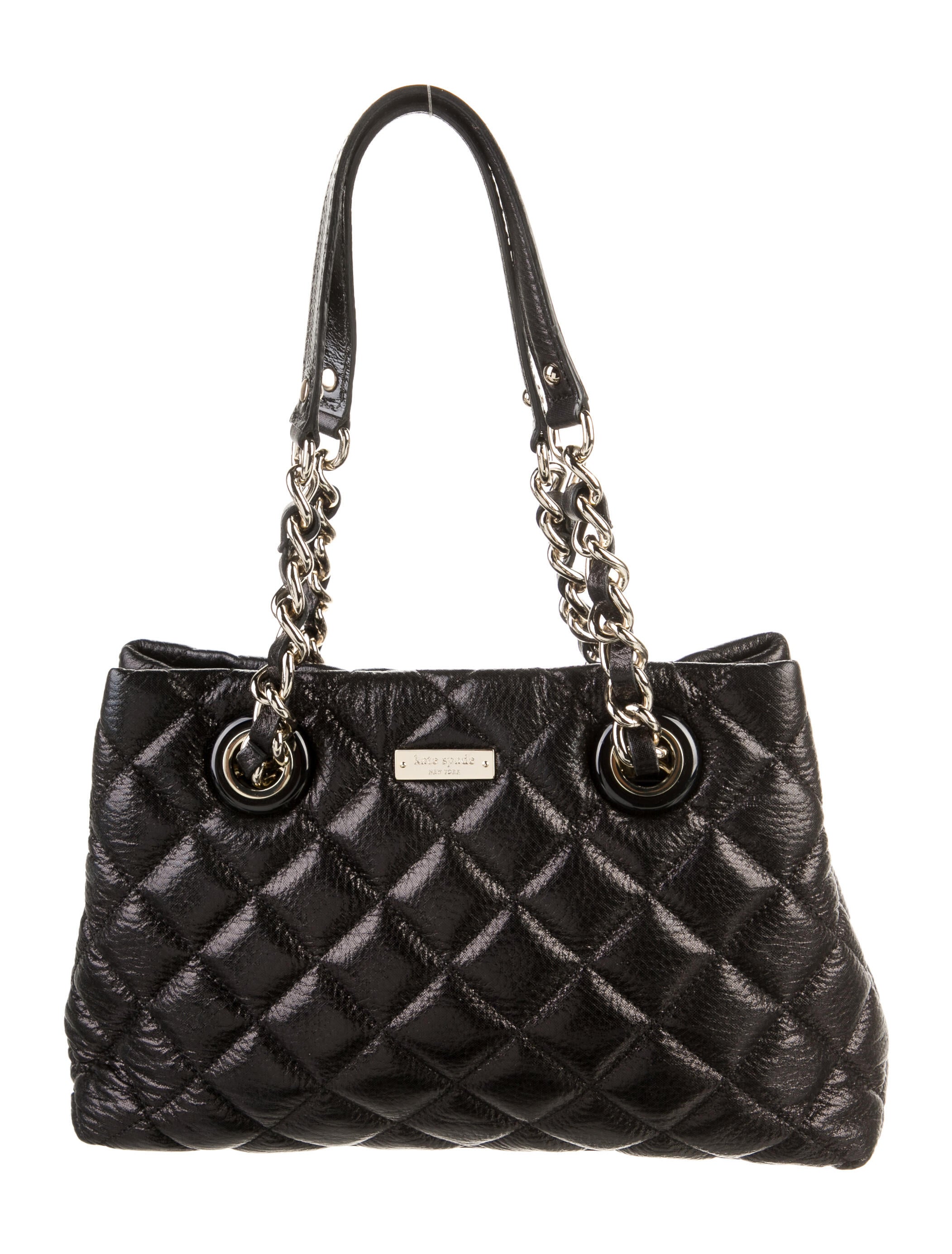 Kate Spade New York Quilted Leather Shoulder Bag Black Shoulder Bags