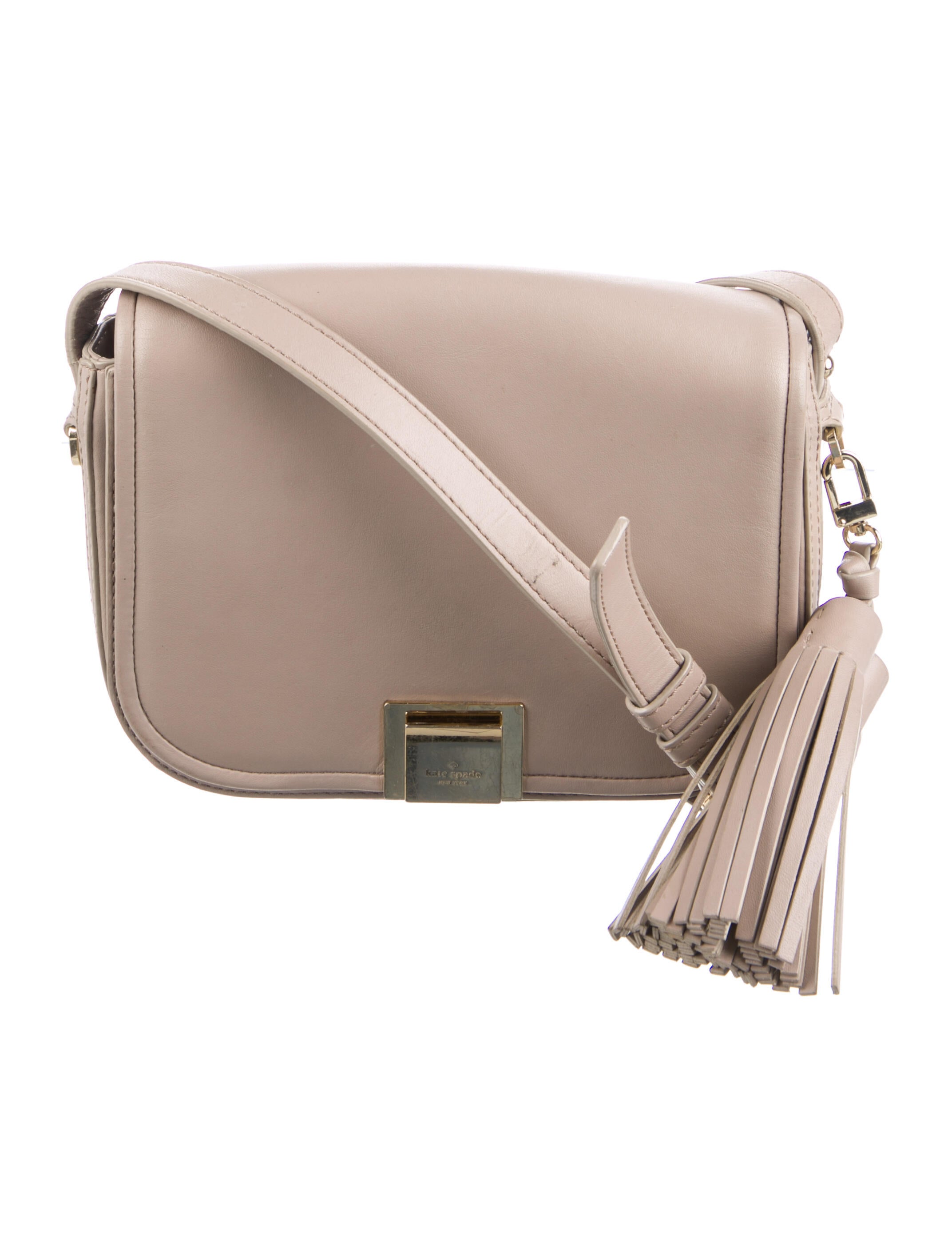Kate Spade New York Saffiano Leather Crossbody Bag Neutrals Crossbody