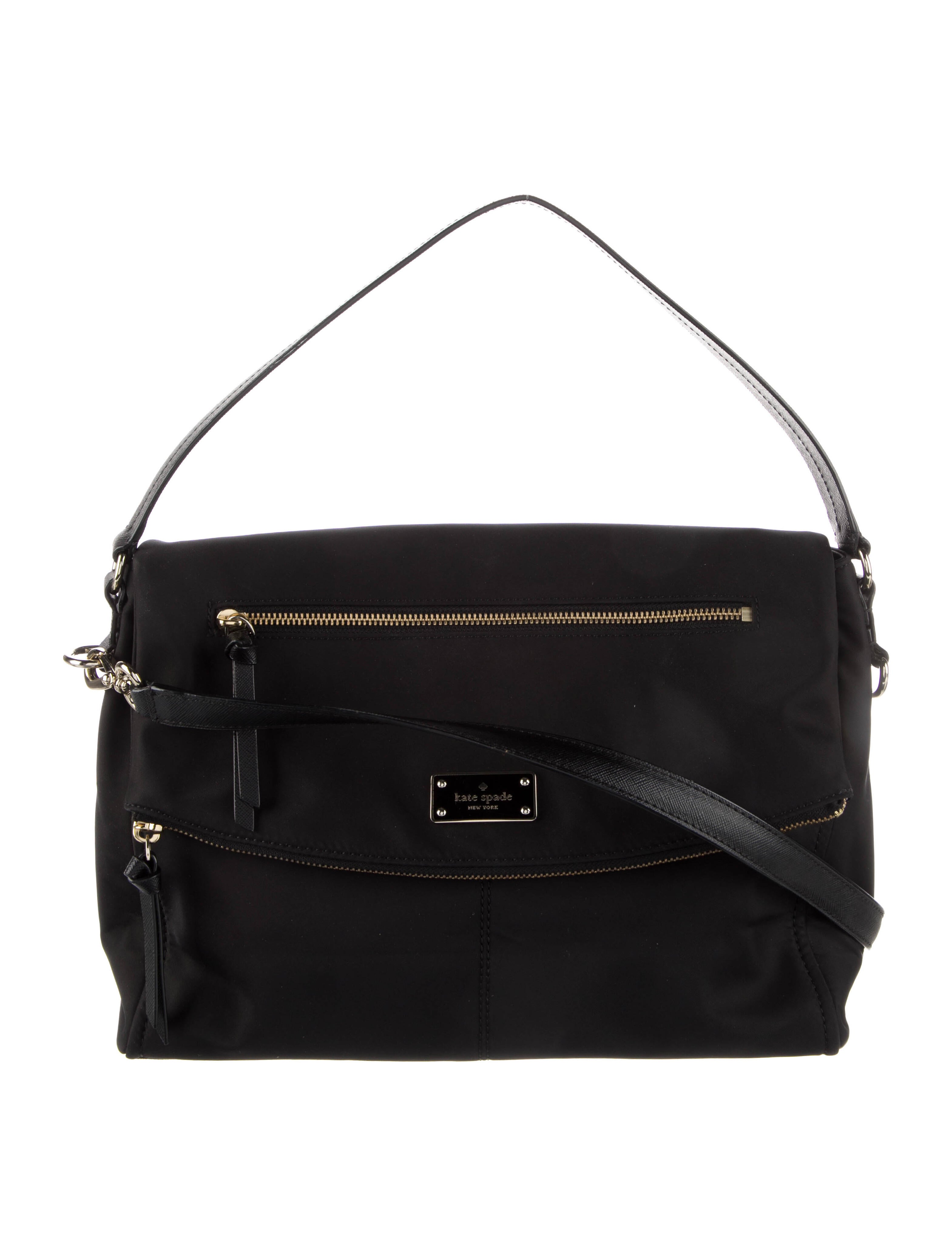 Kate Spade New York Leather Trimmed Crossbody Bag Black Crossbody