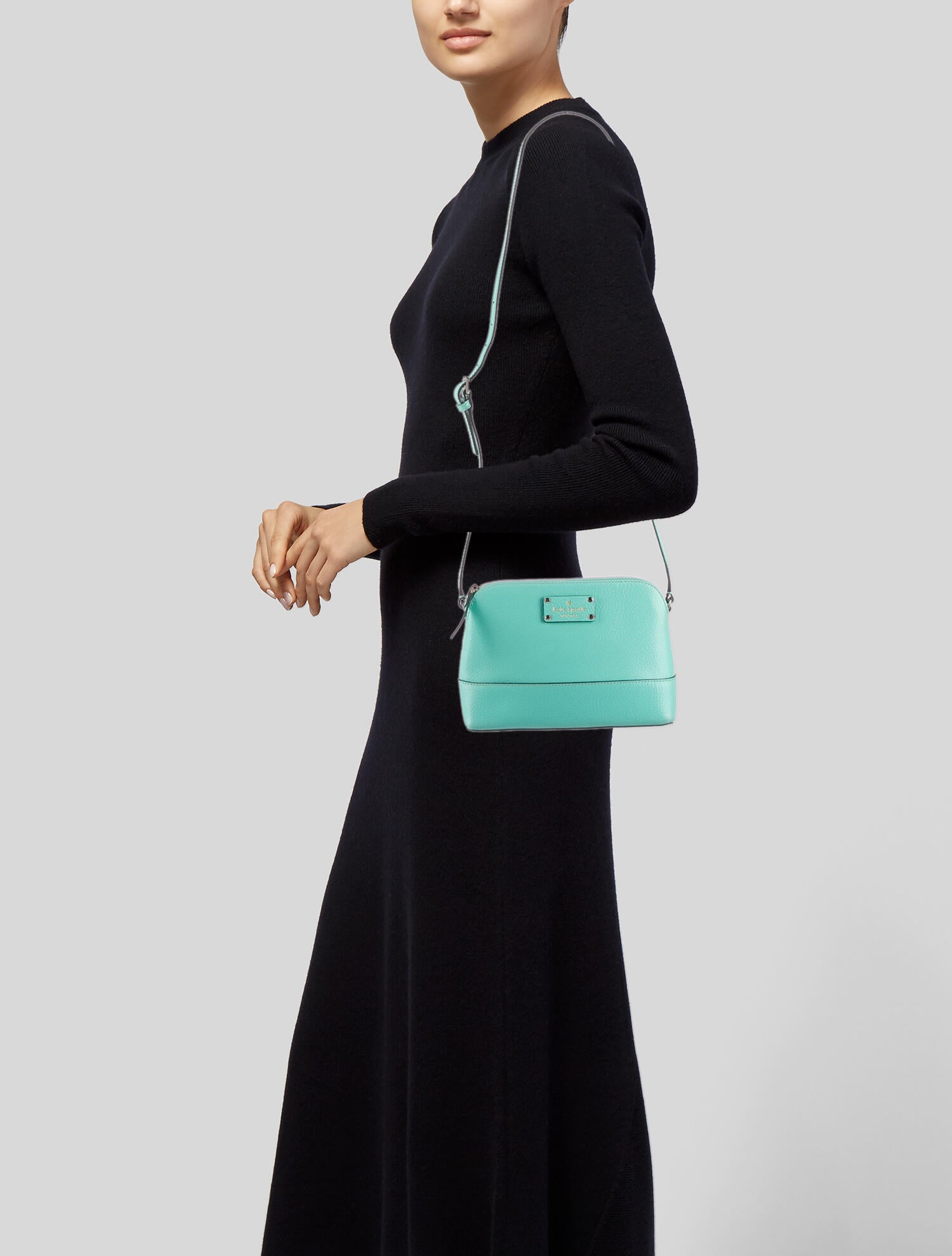 Kate Spade New York Leather Crossbody Bag Blue Crossbody Bags