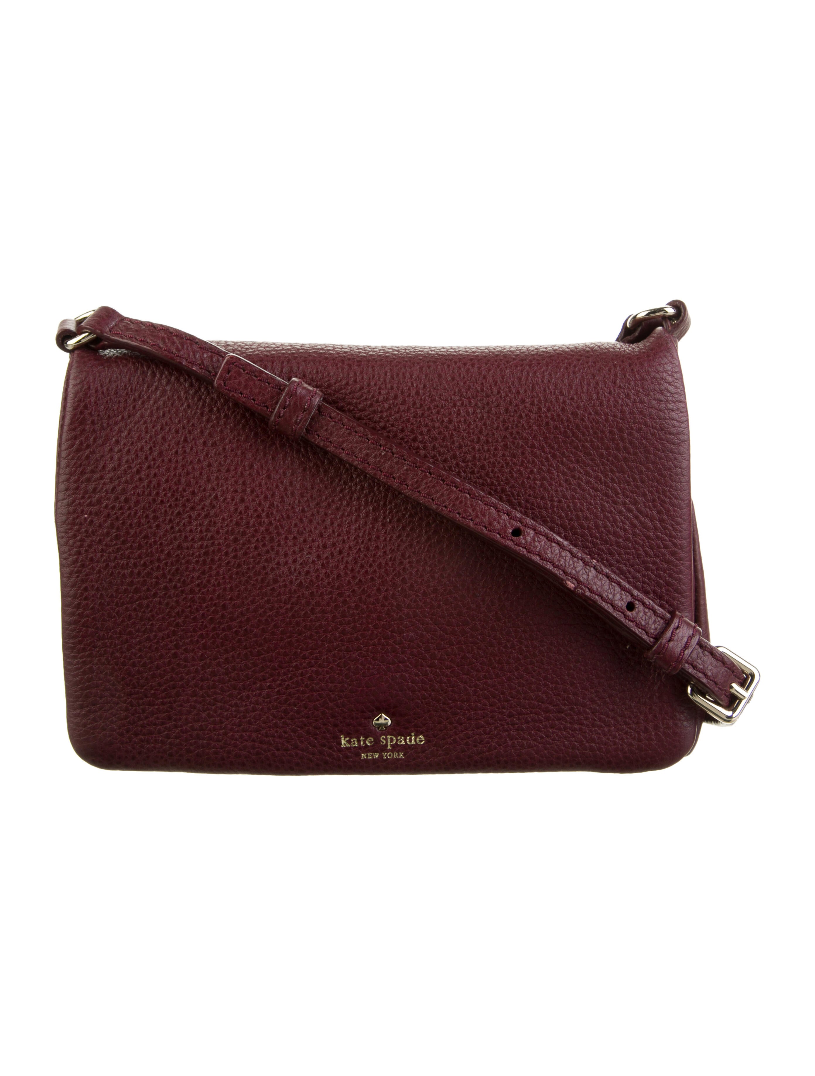 Kate Spade New York leather crossbody bag Burgundy Crossbody Bags