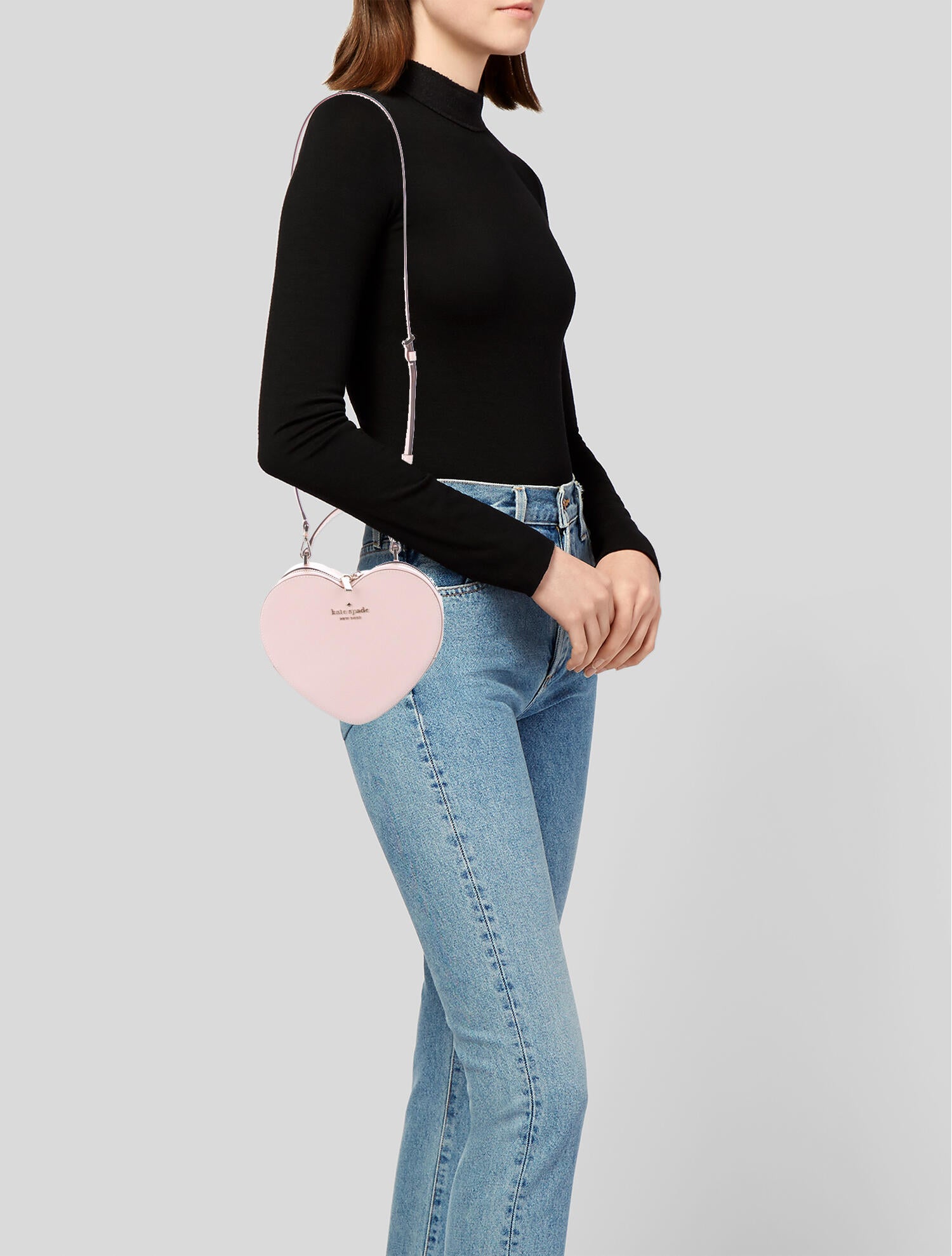 Kate Spade New York Heart Saffiano Leather Crossbody Bag