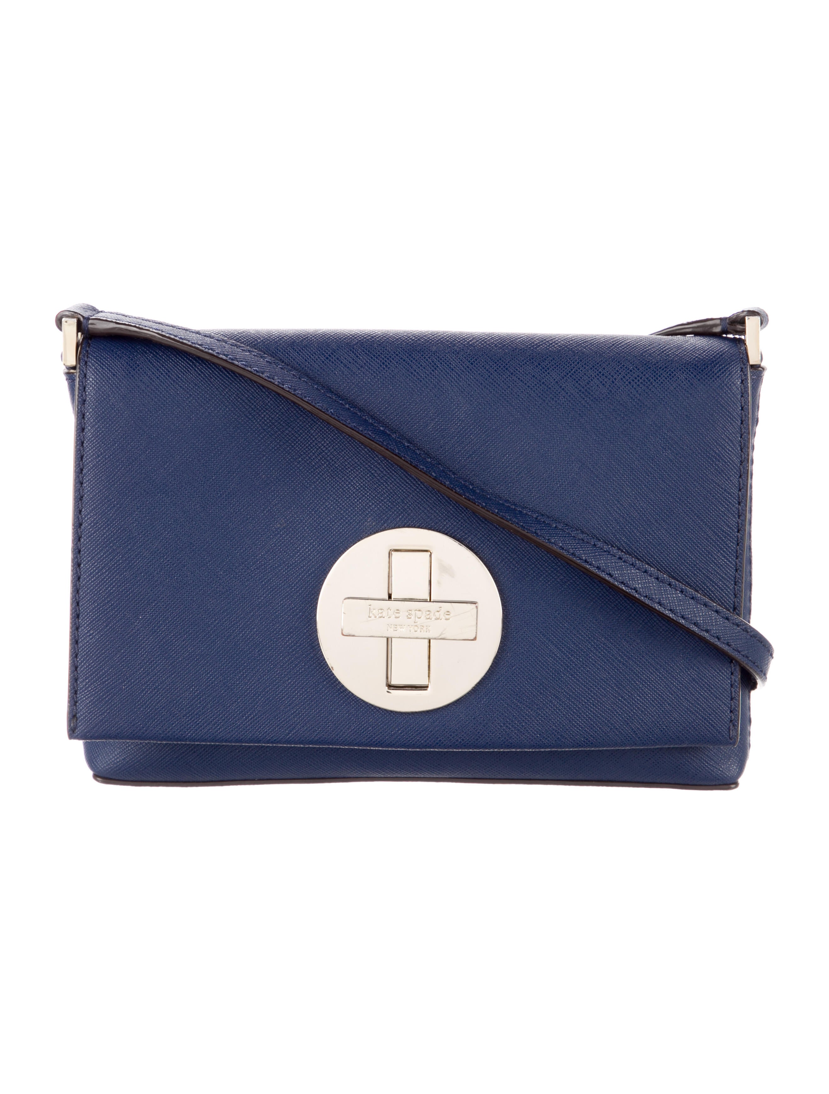 Kate Spade New York Leather Crossbody Bag Blue Crossbody Bags