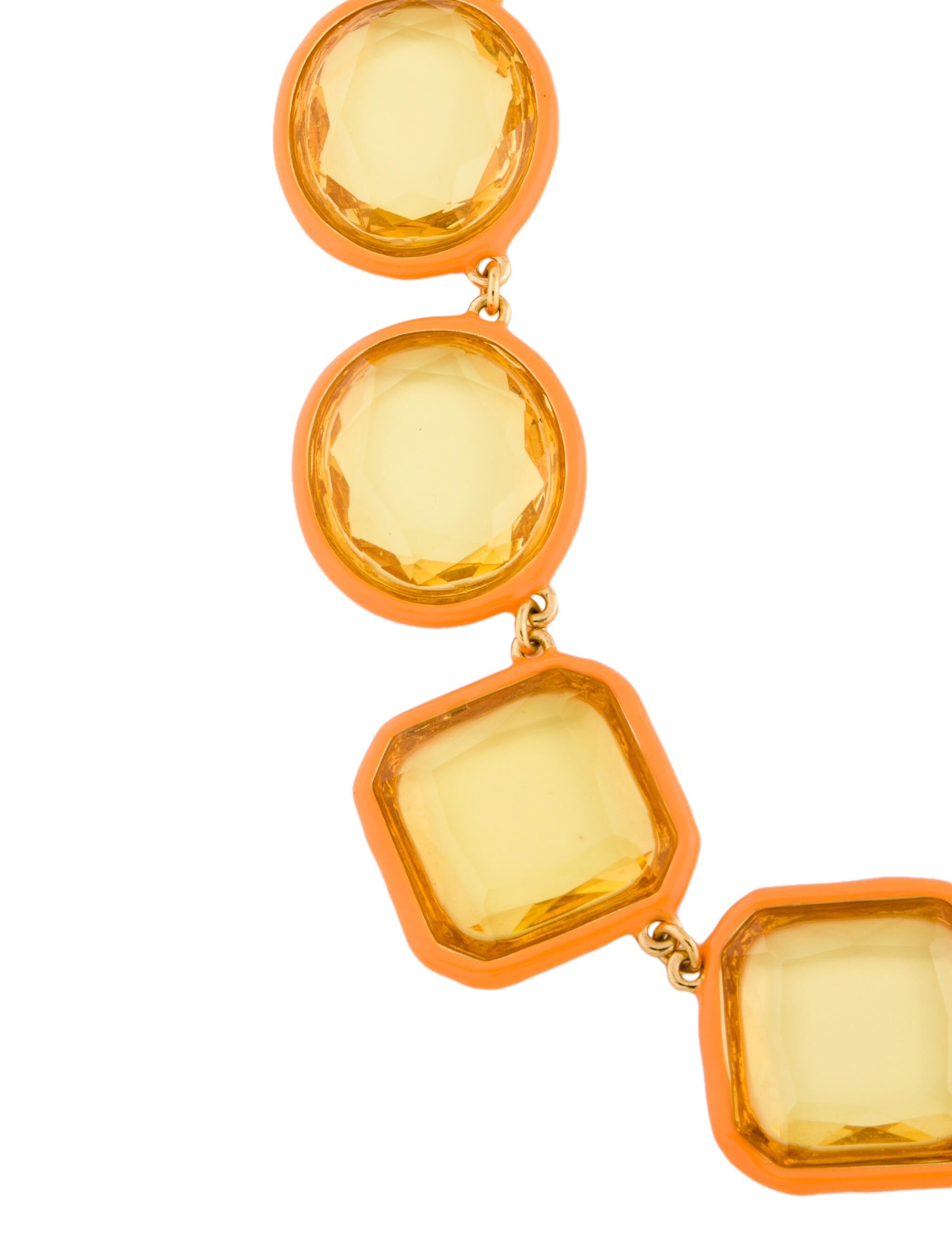 Kate Spade New York Mother of Pearl Station Necklace GoldTone Metal Collar, Necklaces