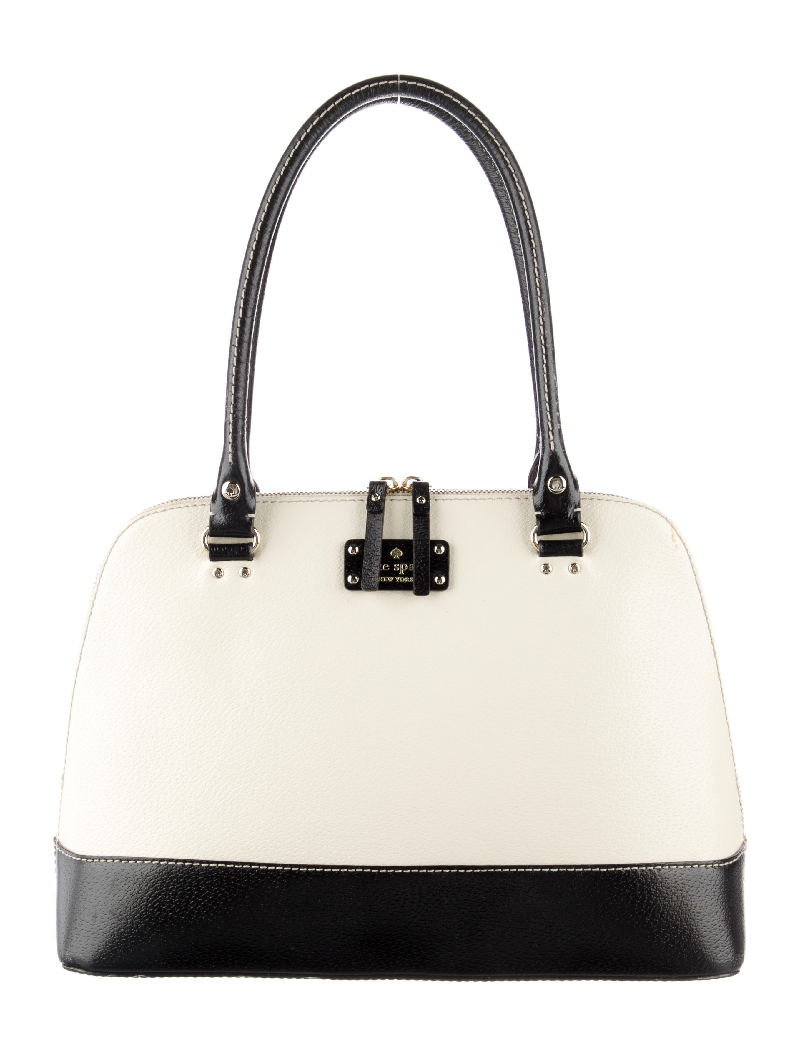 Kate Spade New York Zip Up Leather Shoulder Bag Neutrals Shoulder Bags, Handbags WKA262577