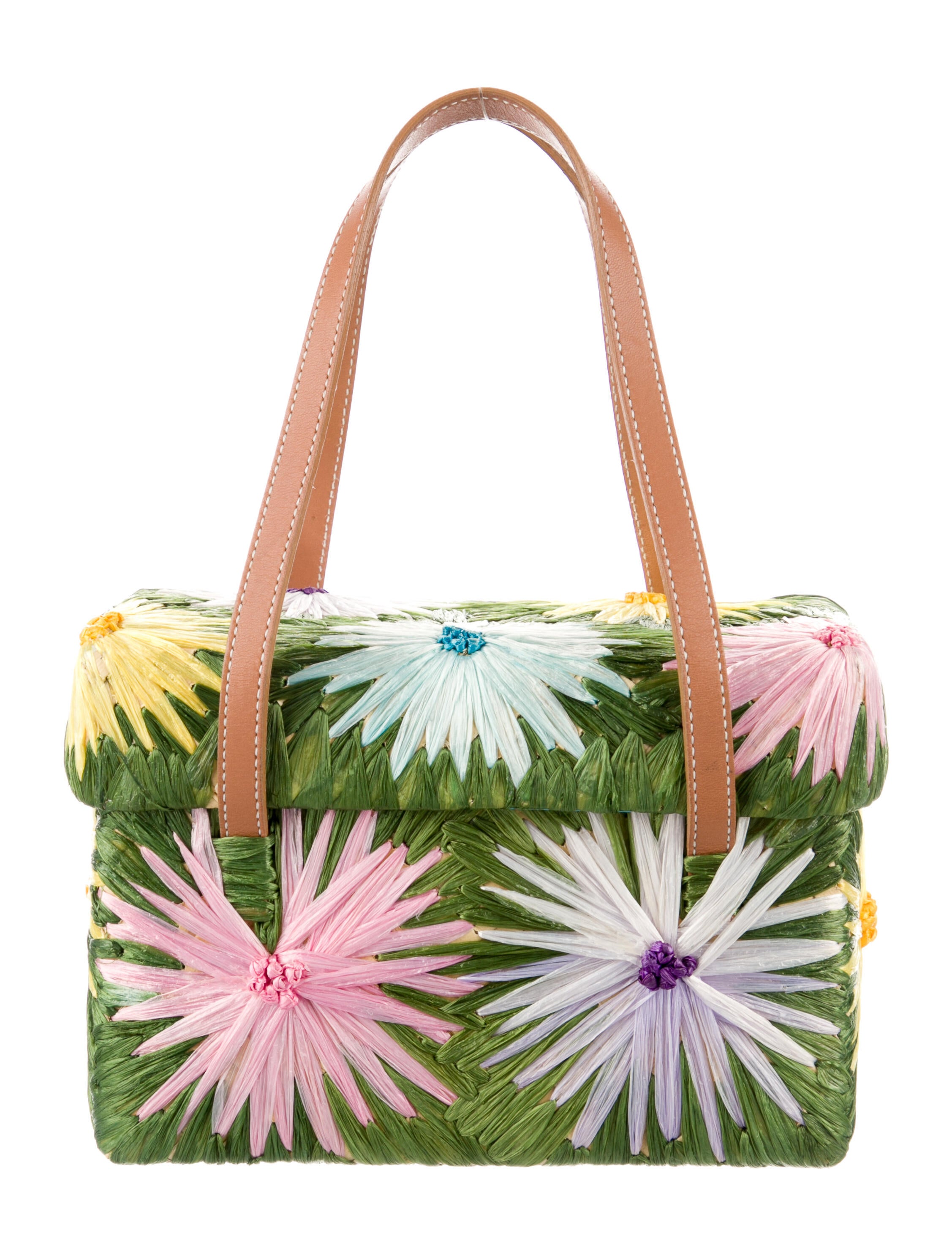 Kate Spade New York Straw Handle Bag Neutrals Handle Bags, Handbags WKA323393 The RealReal