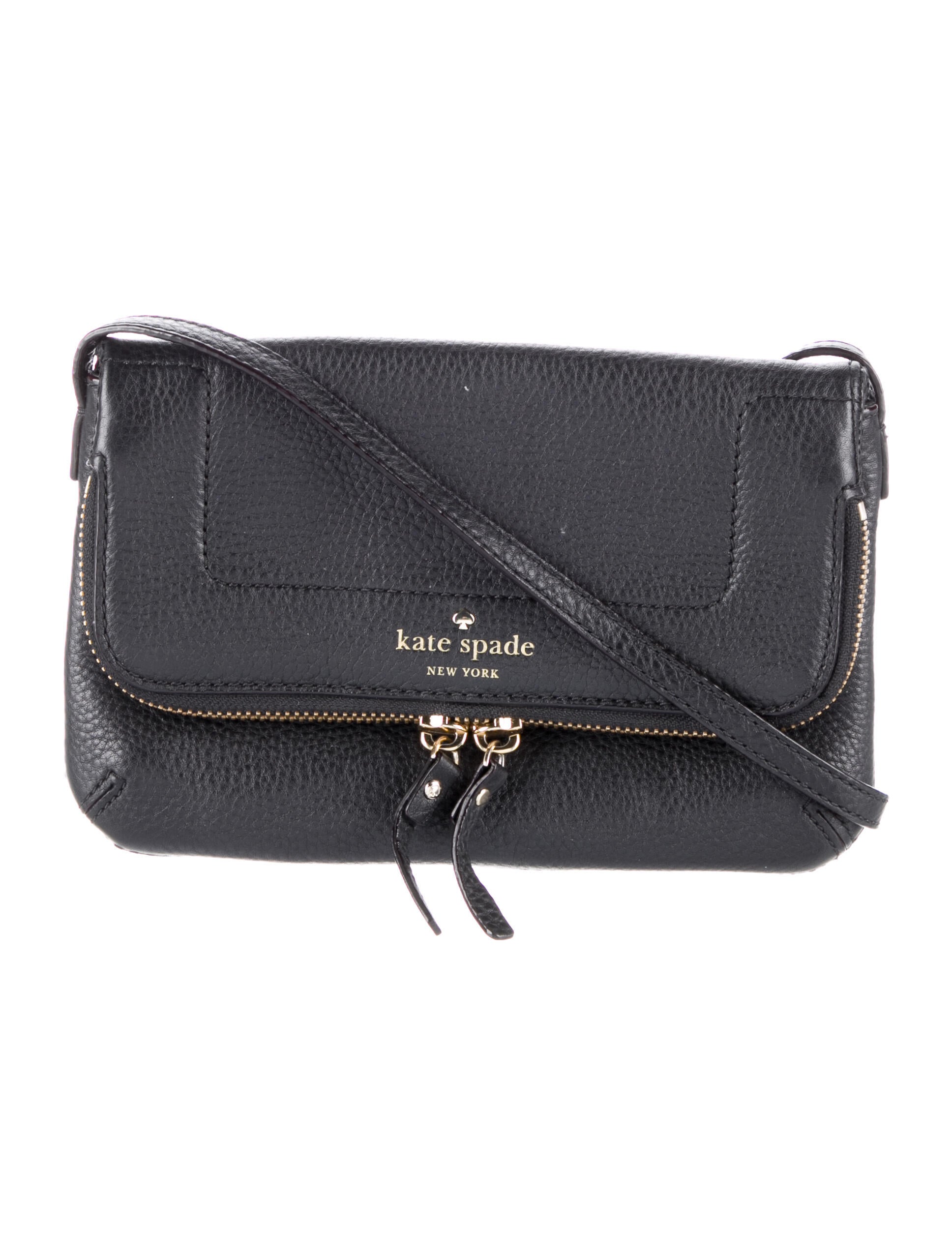 Kate Spade New York Leather Crossbody Bag Black Crossbody Bags