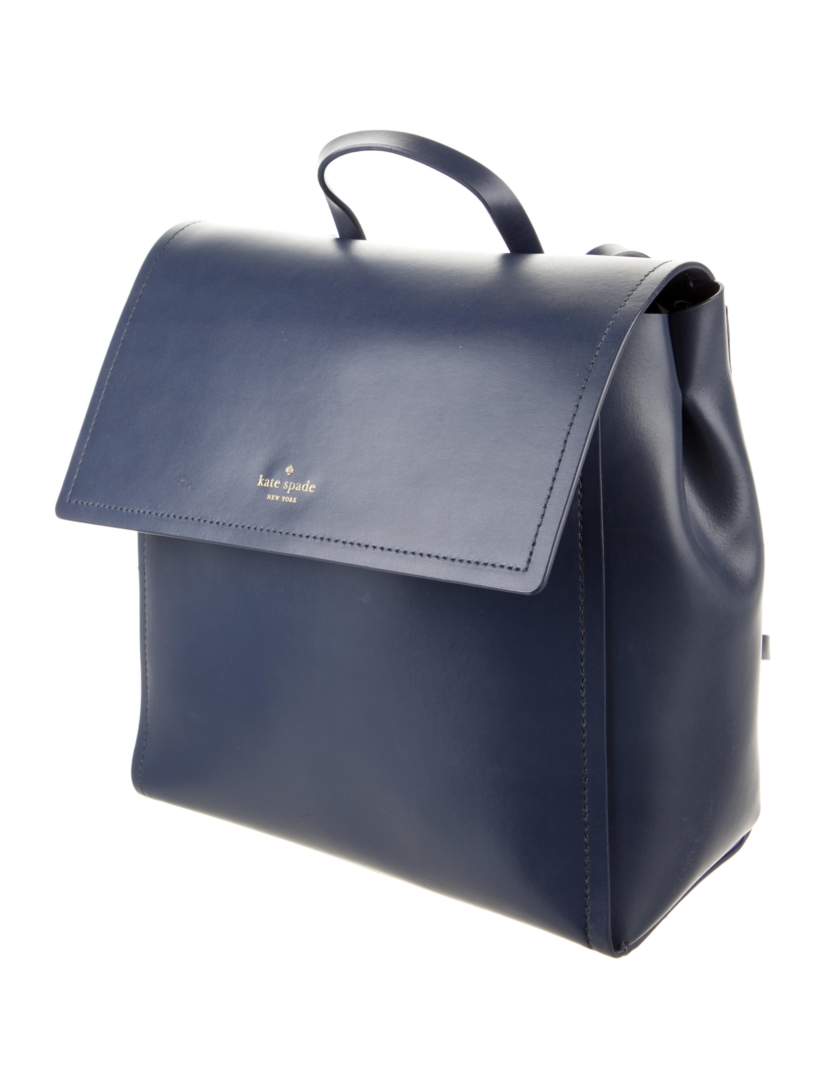 Kate Spade New York Leather Backpack Blue Backpacks, Handbags