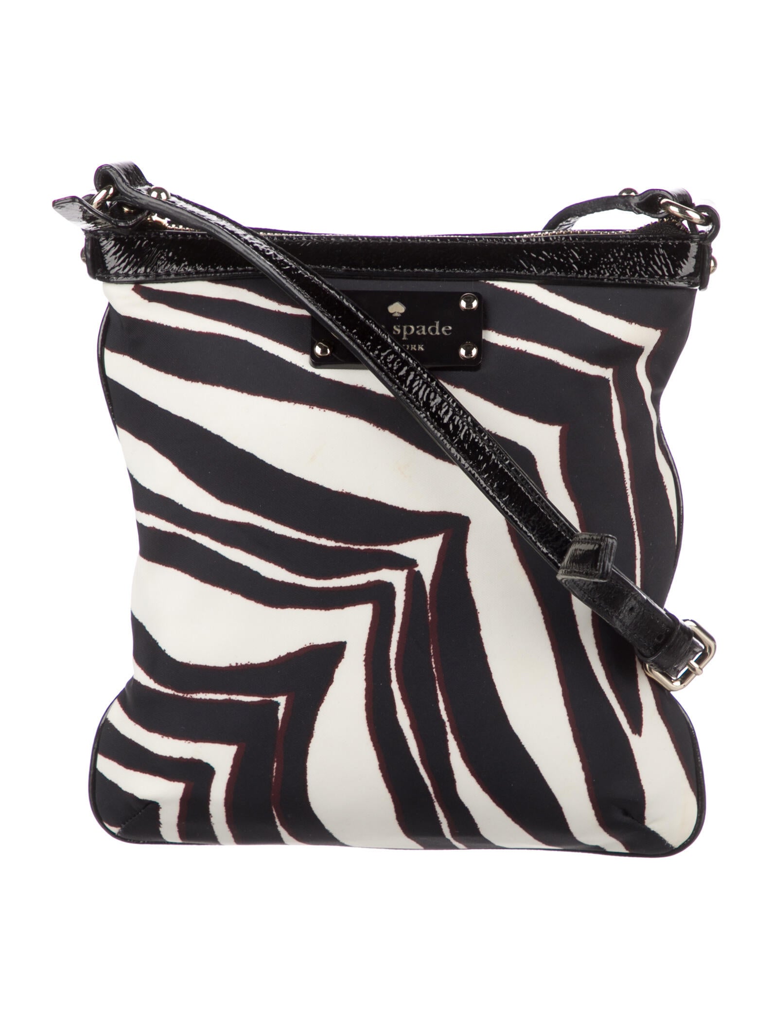 Kate Spade New York LeatherTrimmed Nylon Crossbody Bag Black