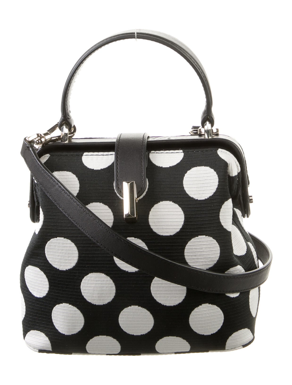 Kate Spade New York Canvas LeatherTrimmed Crossbody Bag Black Crossbody Bags, Handbags